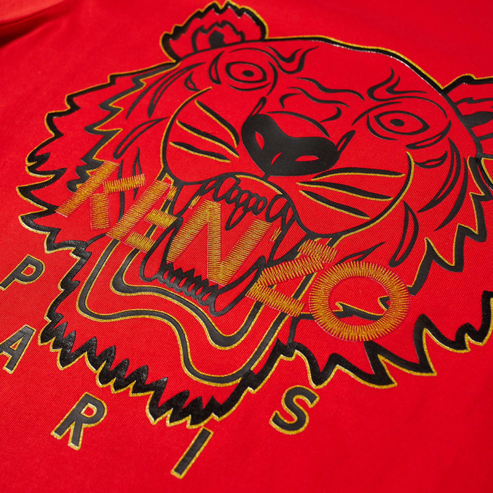 Kenzo CNY Year of The Tiger Tee - Medium Red