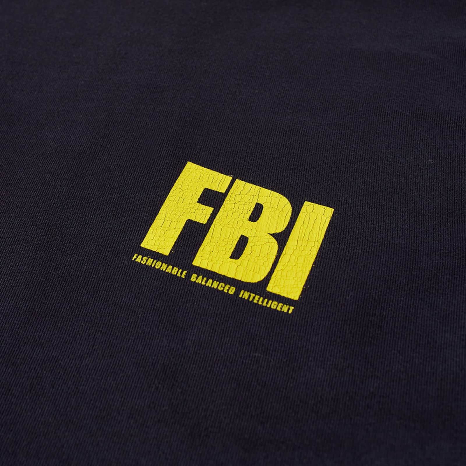 Balenciaga FBI Oversized T-Shirt - Marine Blue & Yellow