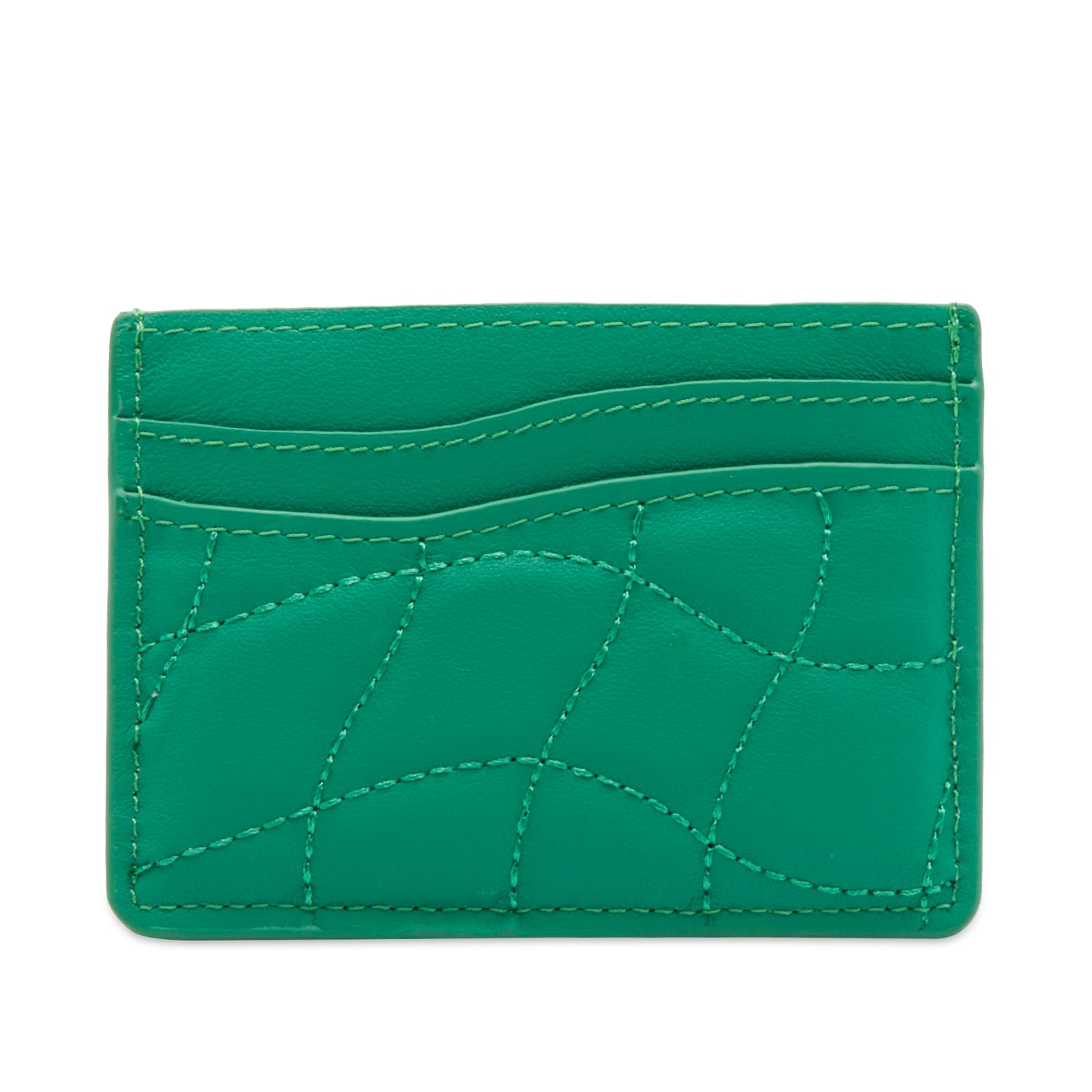 Dime Quilted Leather Cardholder Grass END.