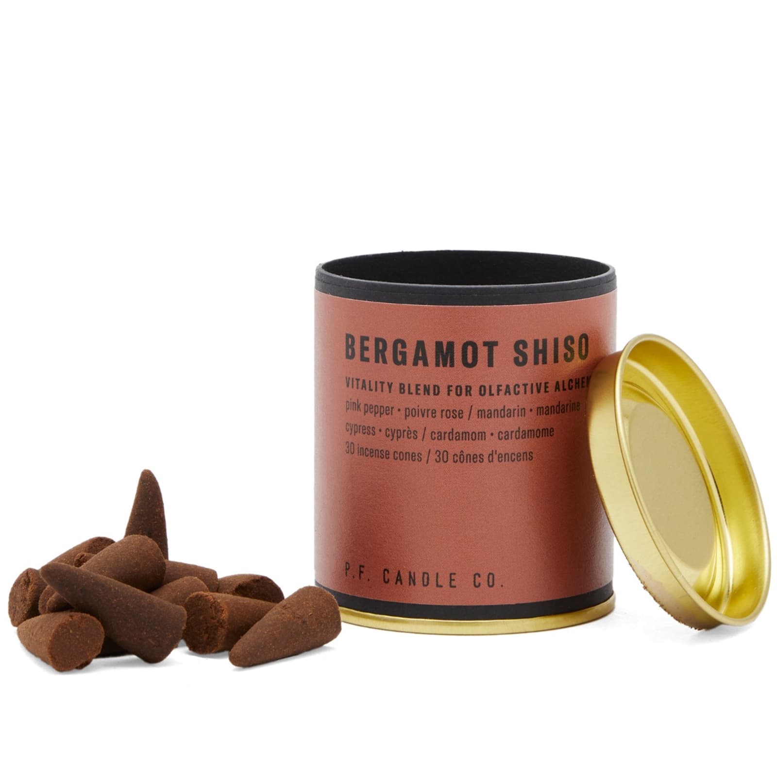 P.F. Candle Co. Bergamot Shiso Incense Cones 30 Cones END.