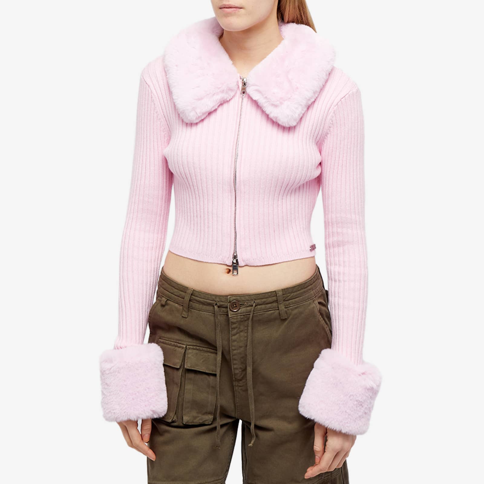House of Sunny Waterloo Peggy Knitted Cardigan Pink END.