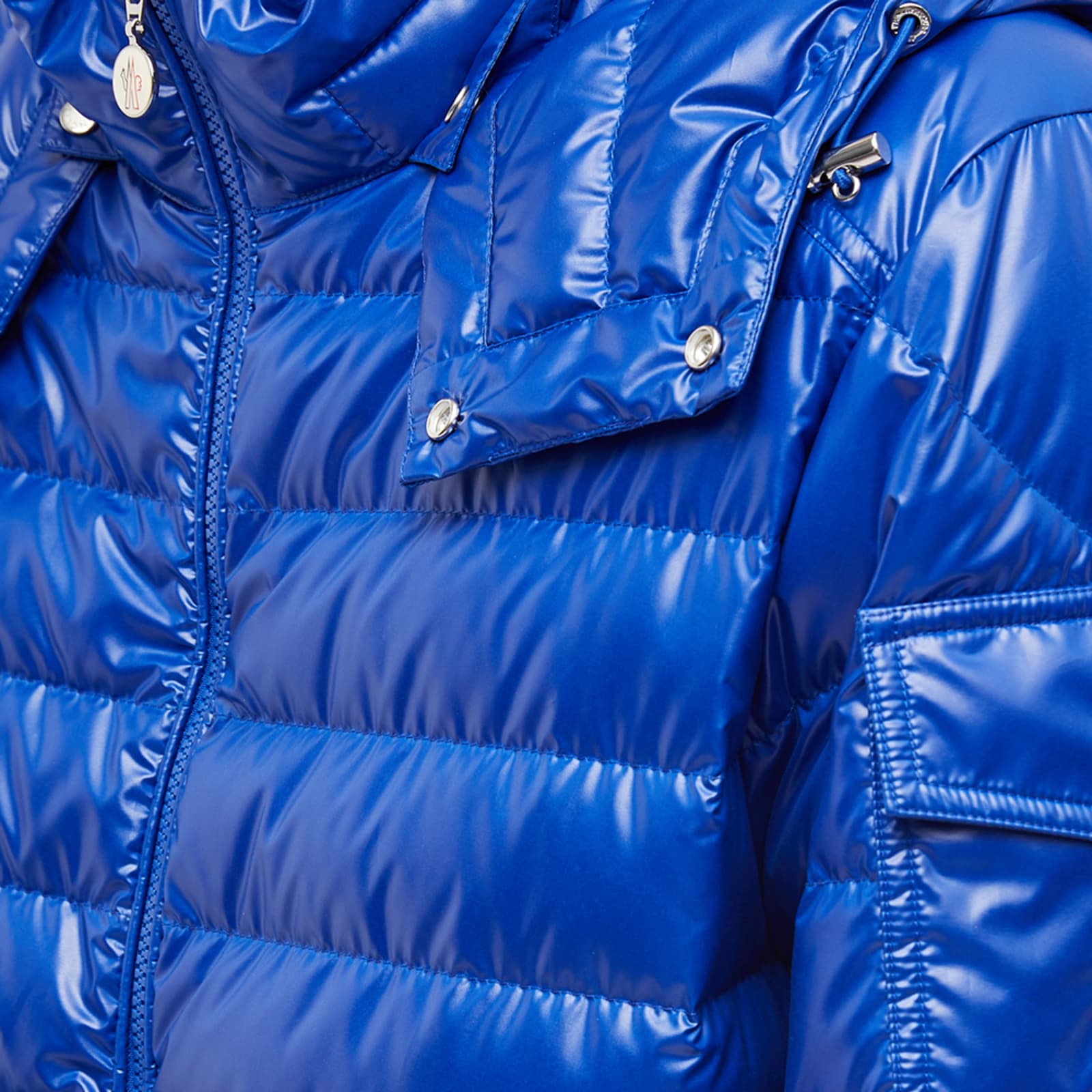 Moncler Lauros Hooded Light Down Jacket Blue END.