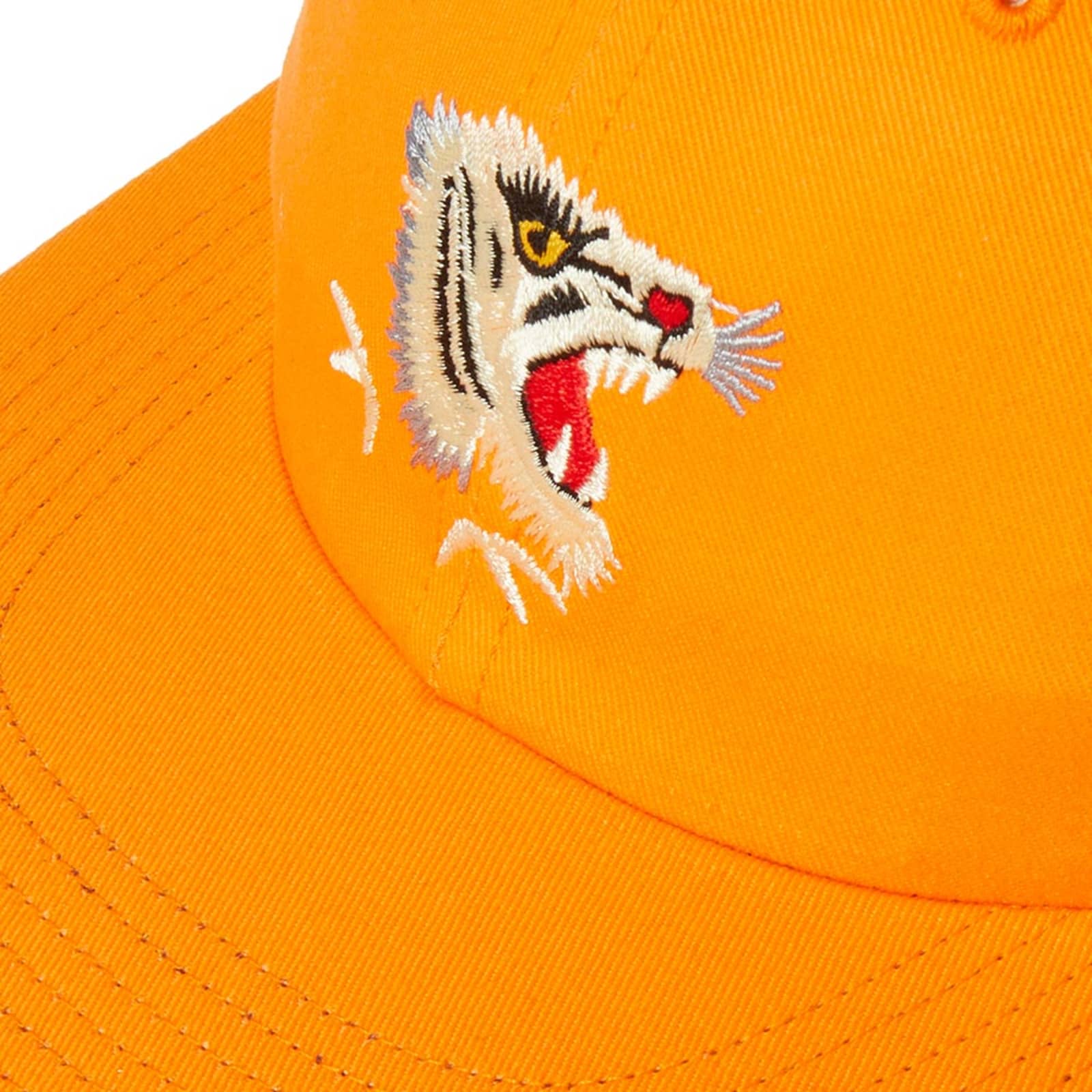 Maharishi White Tiger 6 Panel Cap - Orange