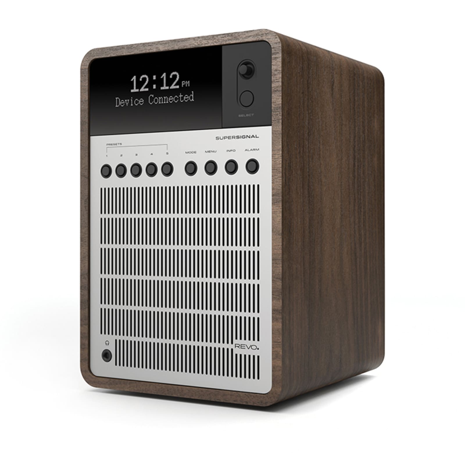 Revo Super Signal DAB Radio & Bluetooth Player Walnut & Silver END.