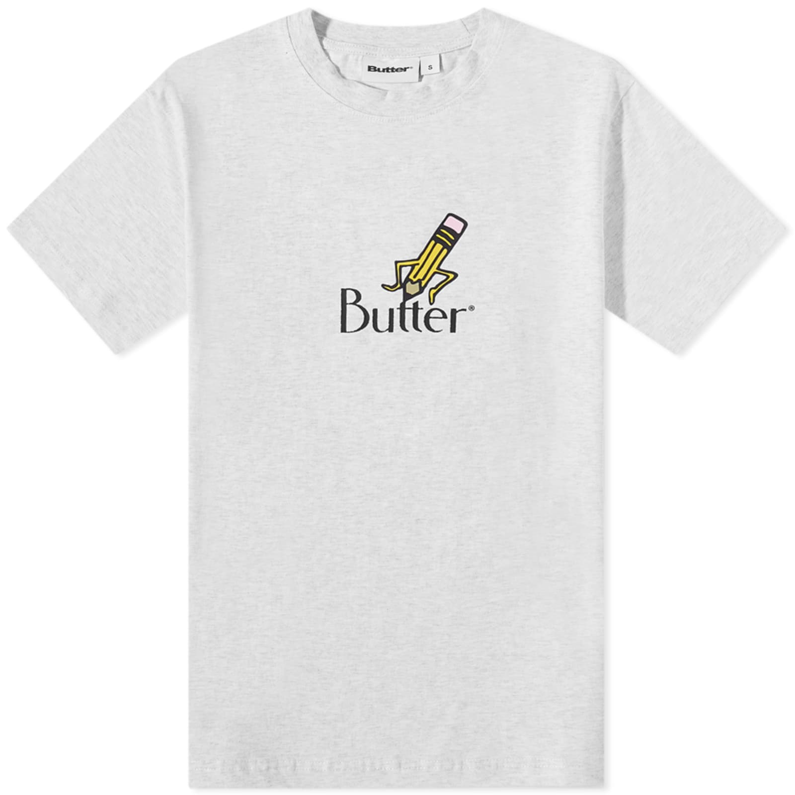 Butter Goods Pencil Logo TShirt Ash Grey END. (KR)