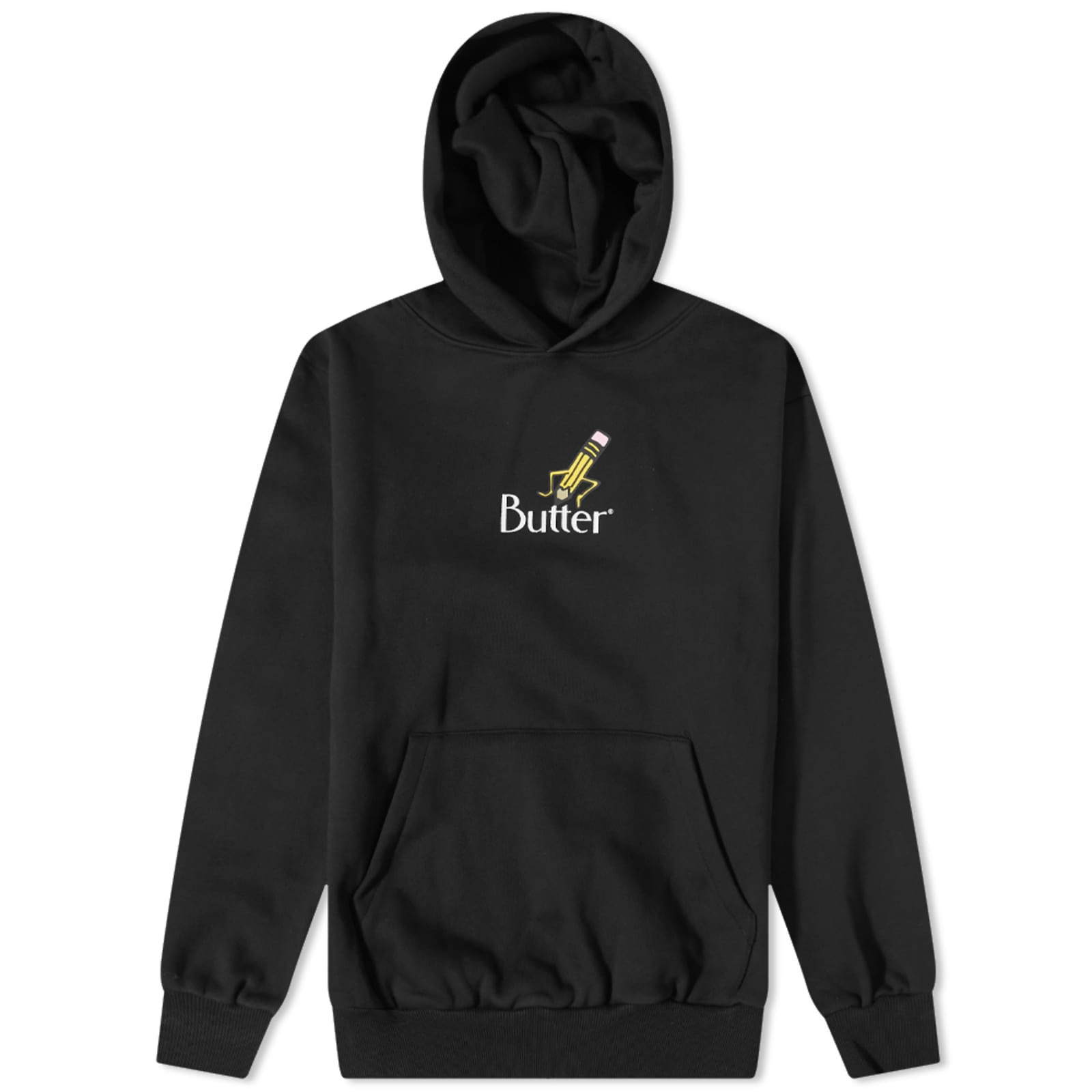 Butter Goods Pencil Logo Hoodie Black END.