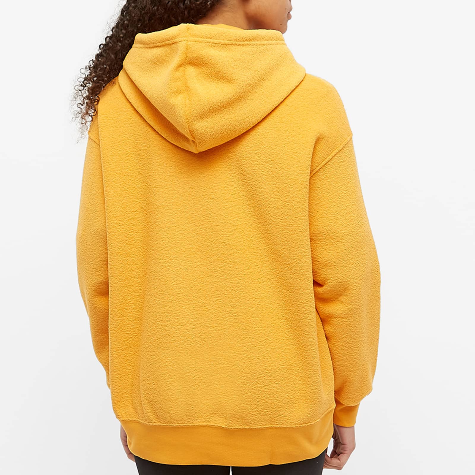Nike Plush Popover Hoodie Light Curry & White END.