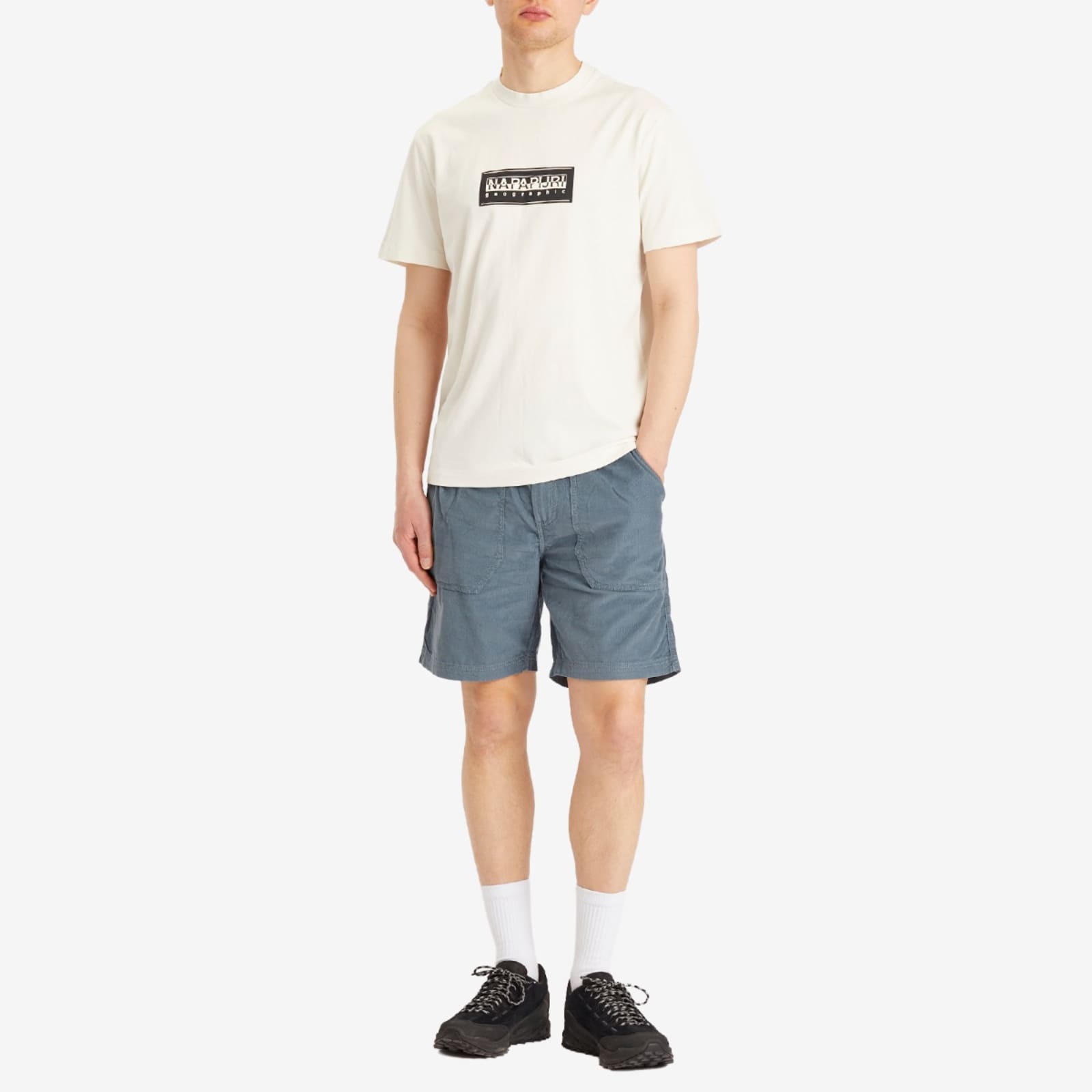 Napapijri Box Logo T-Shirt - White Whisper