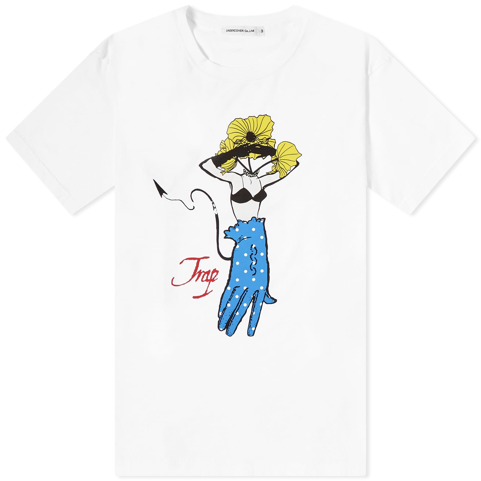 Undercover Lady Print T-Shirt White | END.