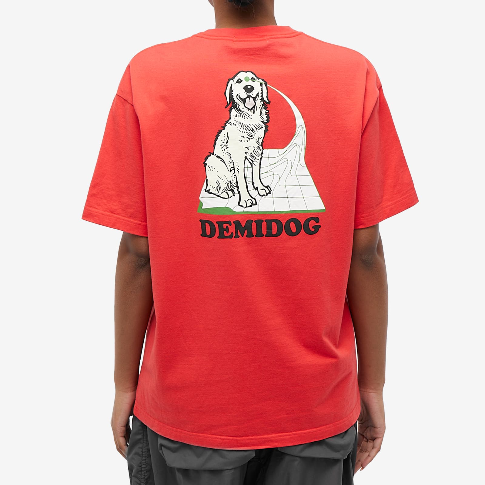 Undercover Dog Print Tee Red END UK cheetah-paw-print-leopard-print-cat-print-dog-print-23522742-png