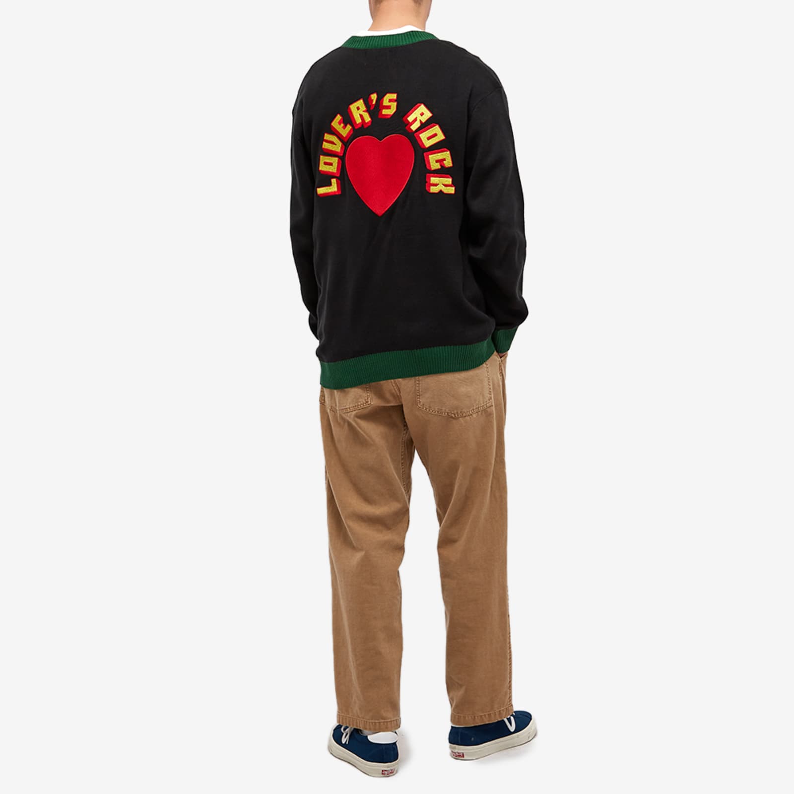 Butter Goods Lovers Rock Cardigan Black & Green END.