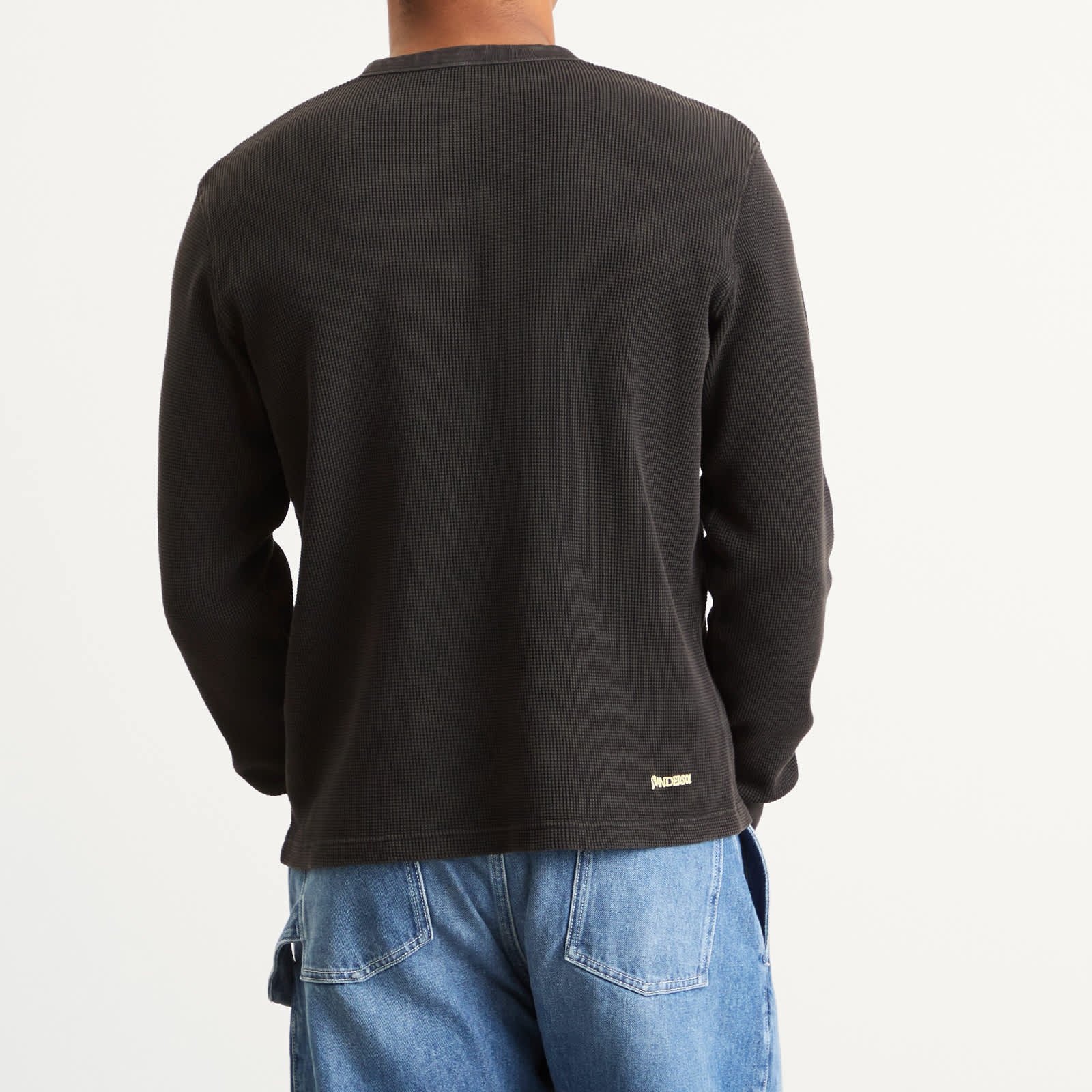 JW Anderson Long Sleeve Waffle Henley Top
