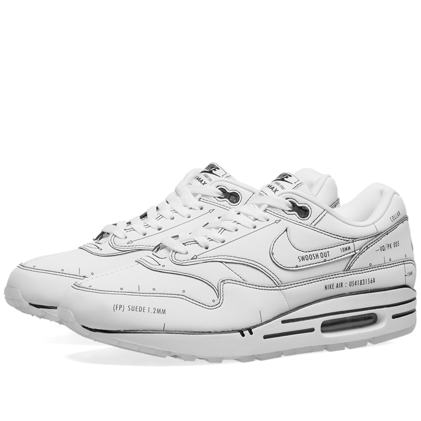 nike air max sketch to shelf white