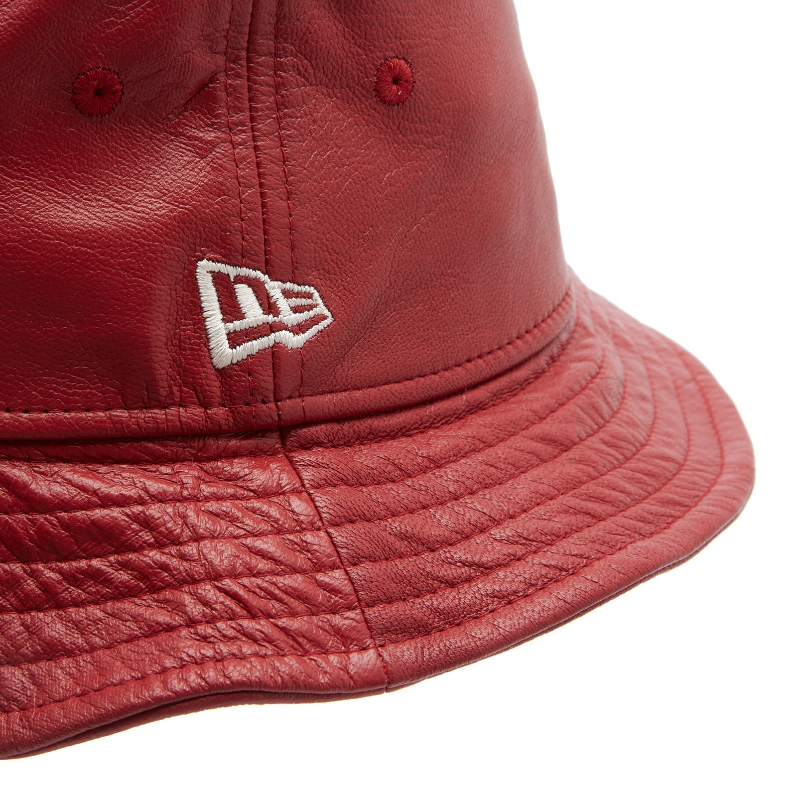NEW ERA New York Yankees Leather Bucket Hat Red END. (GB)