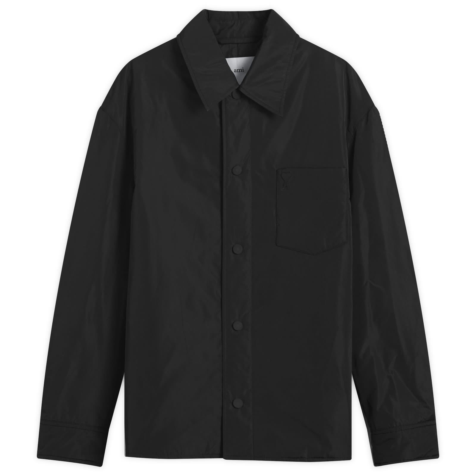 AMI Paris Technical Taffetas Overshirt - Noir