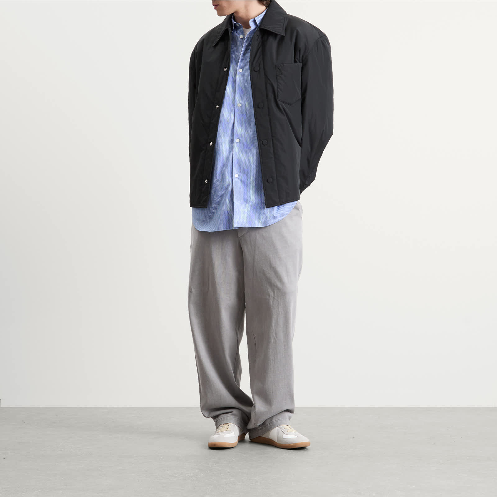 AMI Paris Technical Taffetas Overshirt - Noir