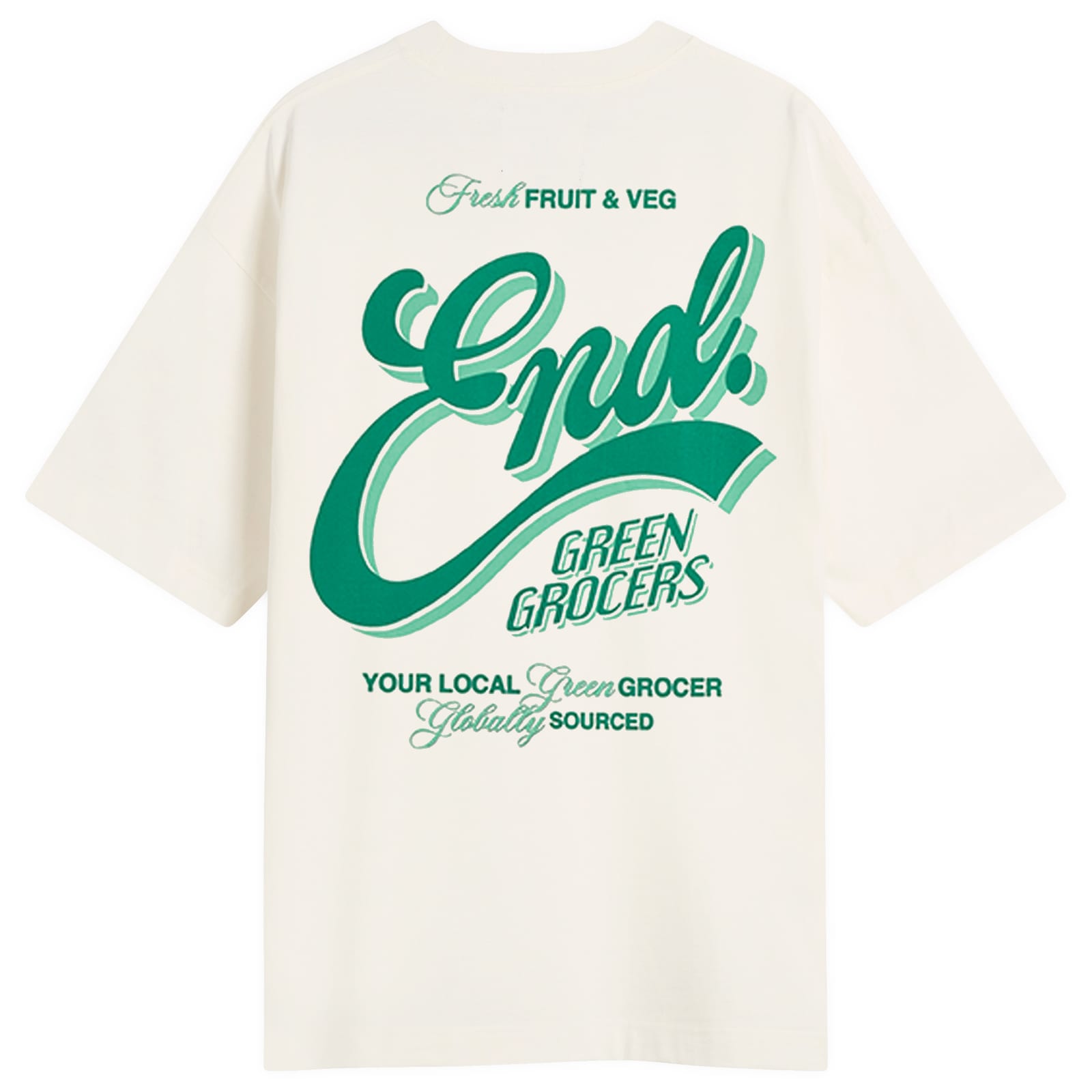 END. Outdoor Sign T-Shirt - Ecru