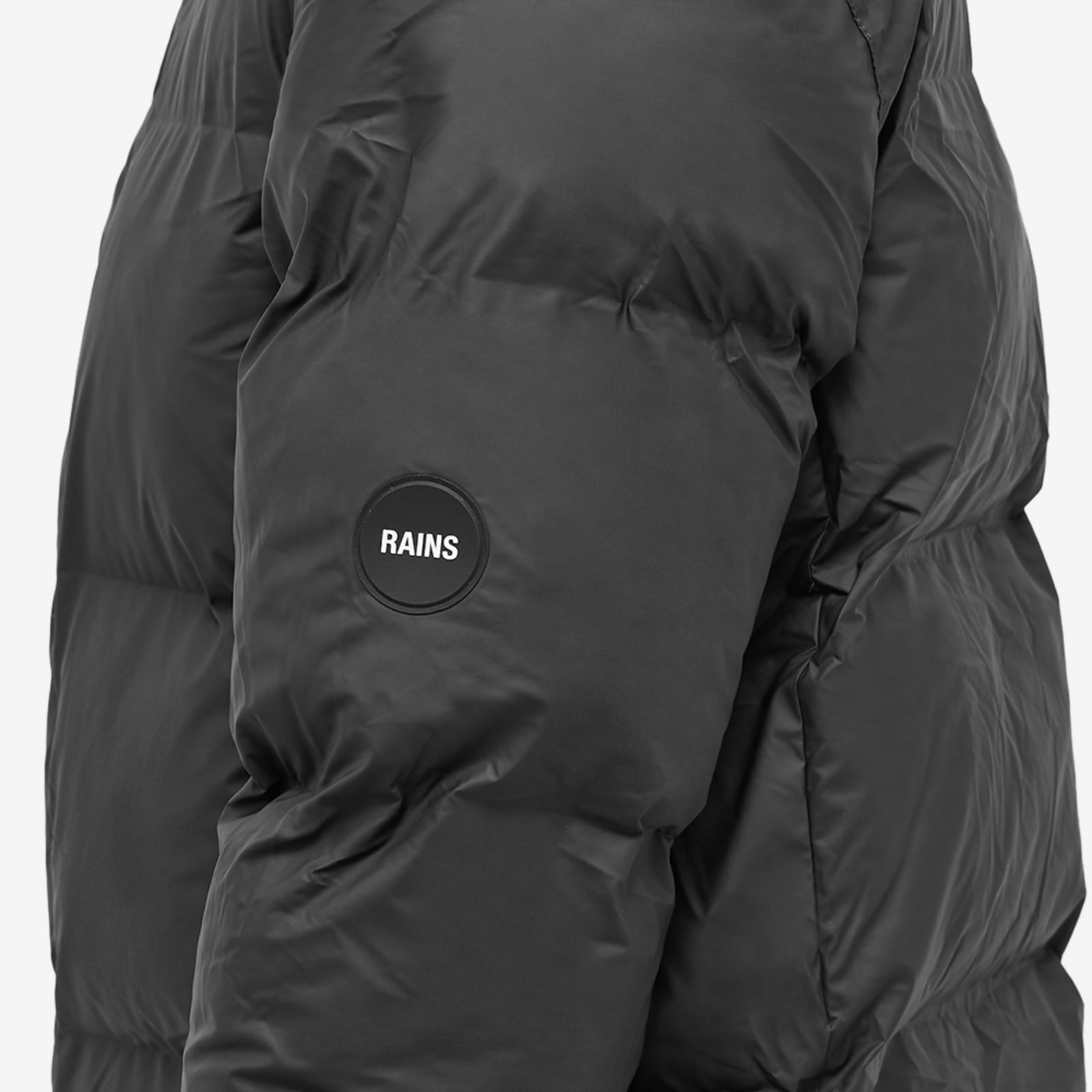 Rains Boxy Puffer Jacket - Black