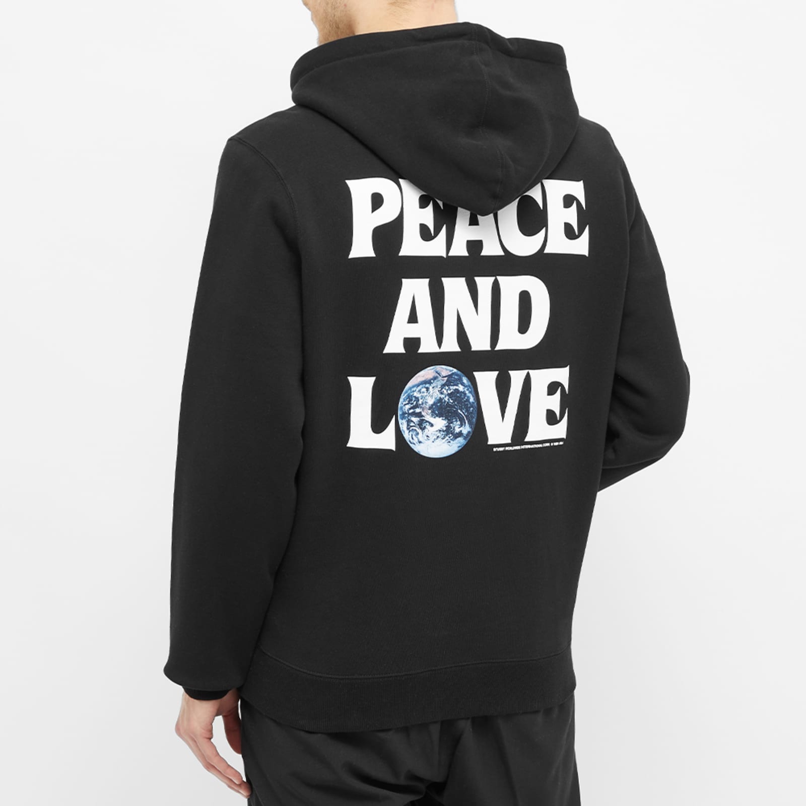 Stussy Peace & Love Hoody - Black