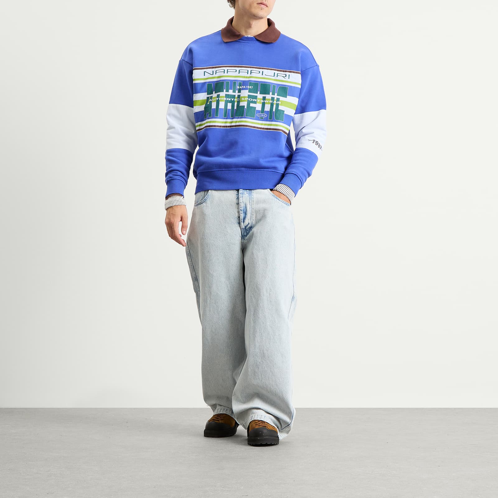 Napapijri x Martine Rose Sweatshirt - Blue Dazzling