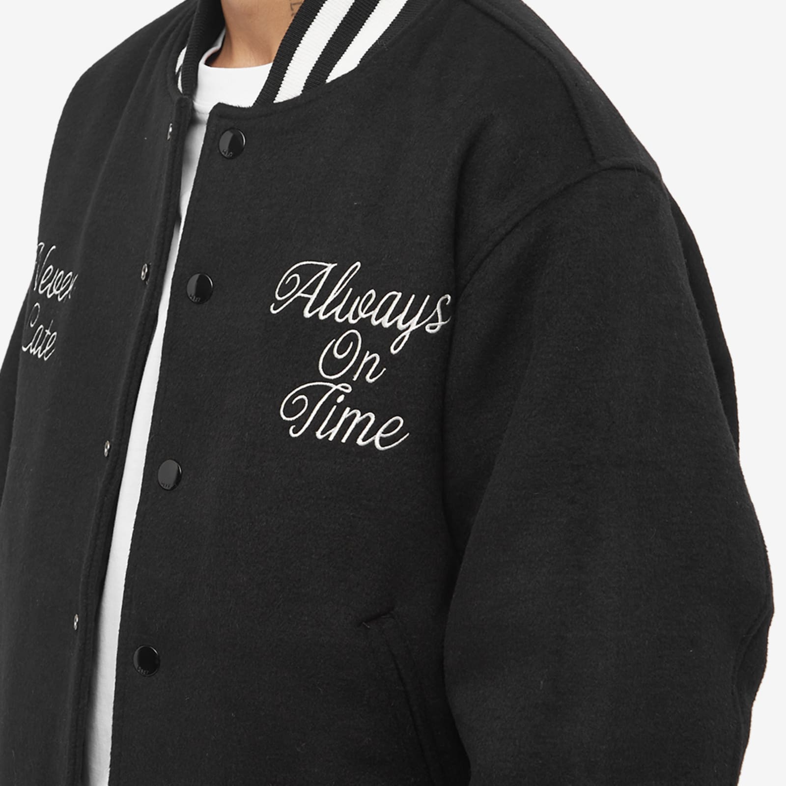 Obey Time Varsity Jacket Black END. (US)