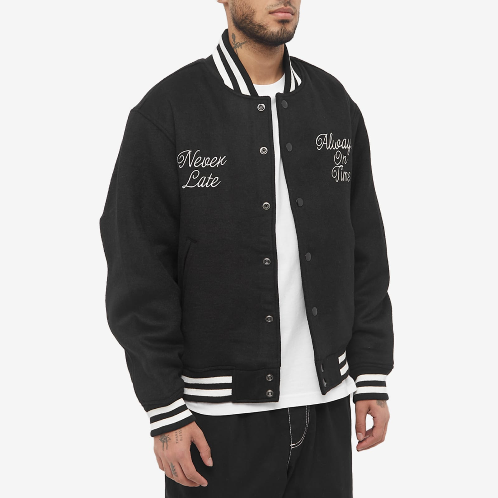 Obey Time Varsity Jacket Black END. (AU)