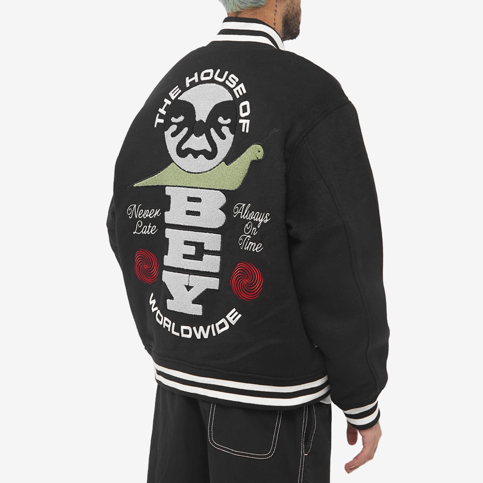 Obey Time Varsity Jacket Black END. (KR)