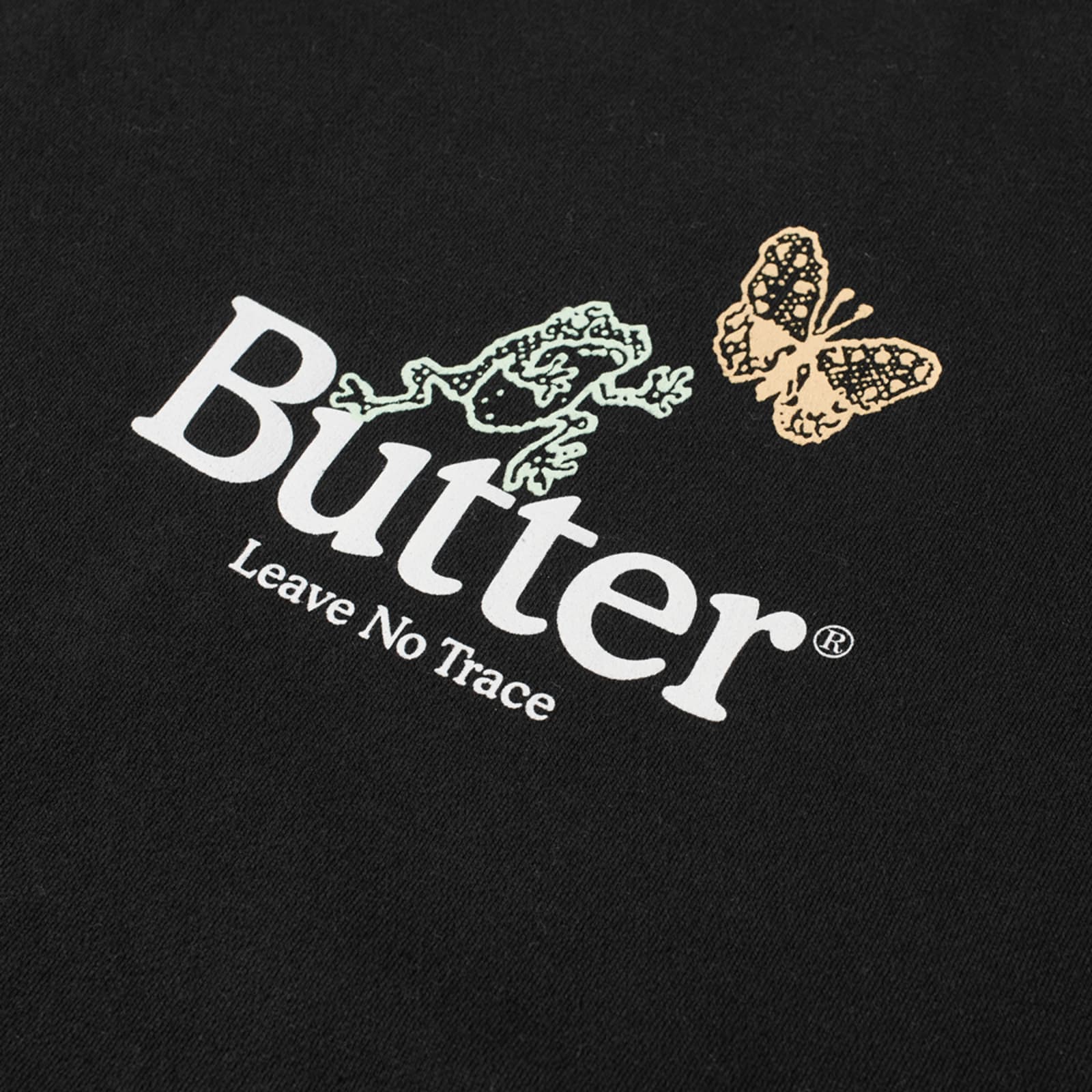 Butter Goods Leave No Trace Pullover Hoodie Black END.