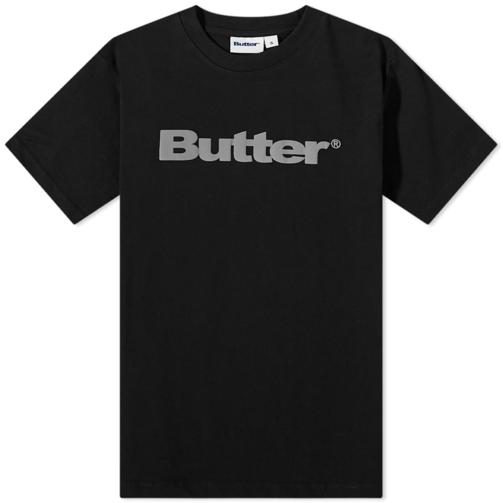 Butter Goods Wordmark Puff TShirt Black END.