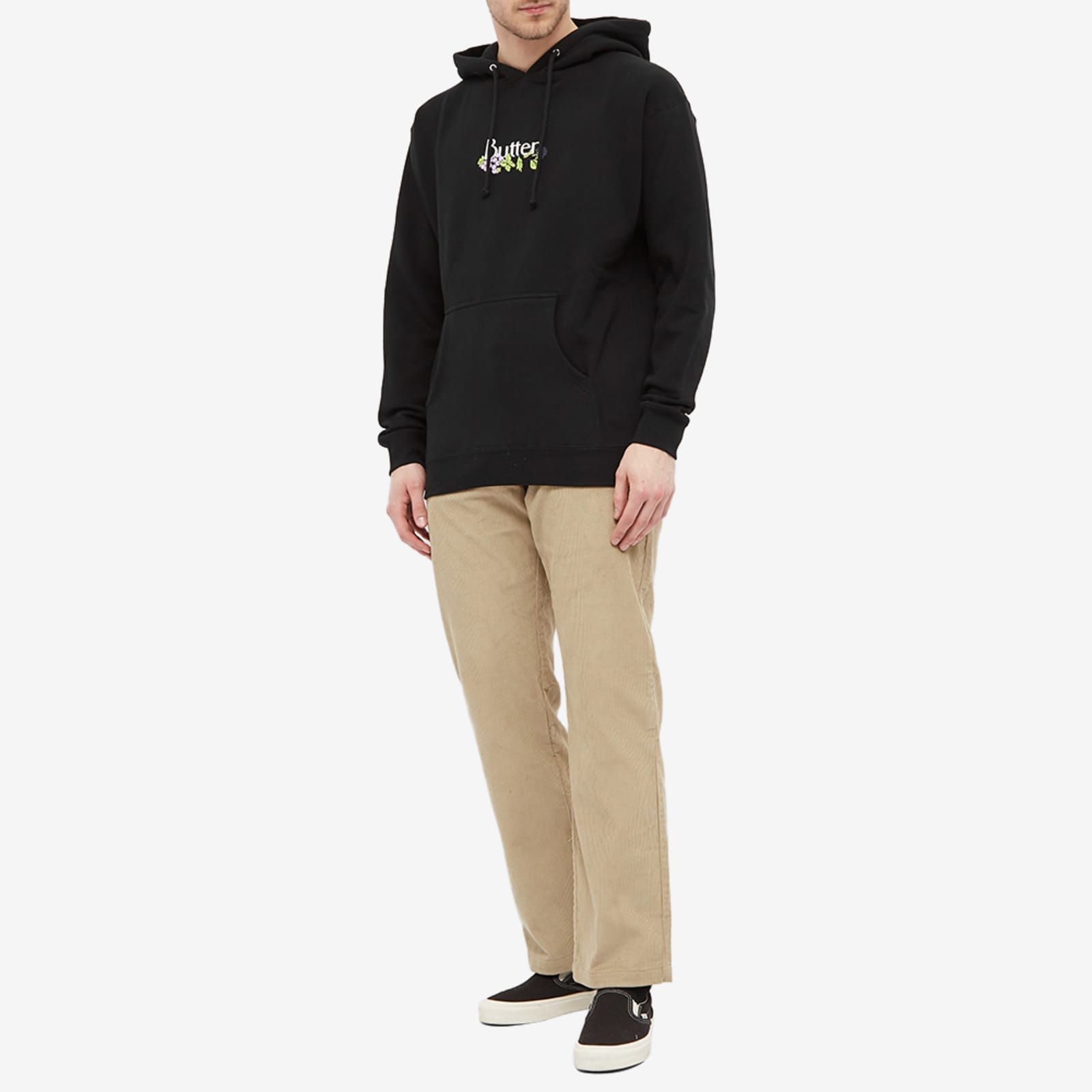 Butter Goods Vine Classic Logo Pullover Hoody - Black