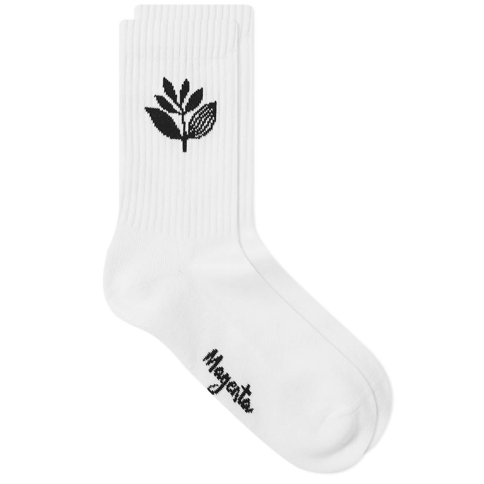 Magenta Plant Socks White | END. (HK)