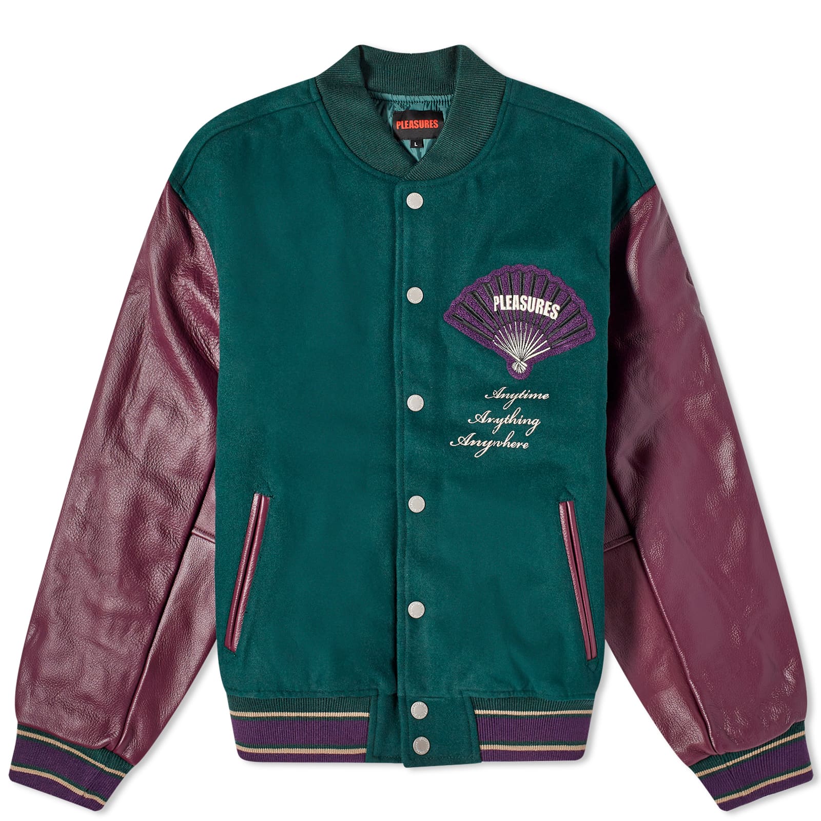 Pleasures Fan Varsity Jacket Green END. (US)