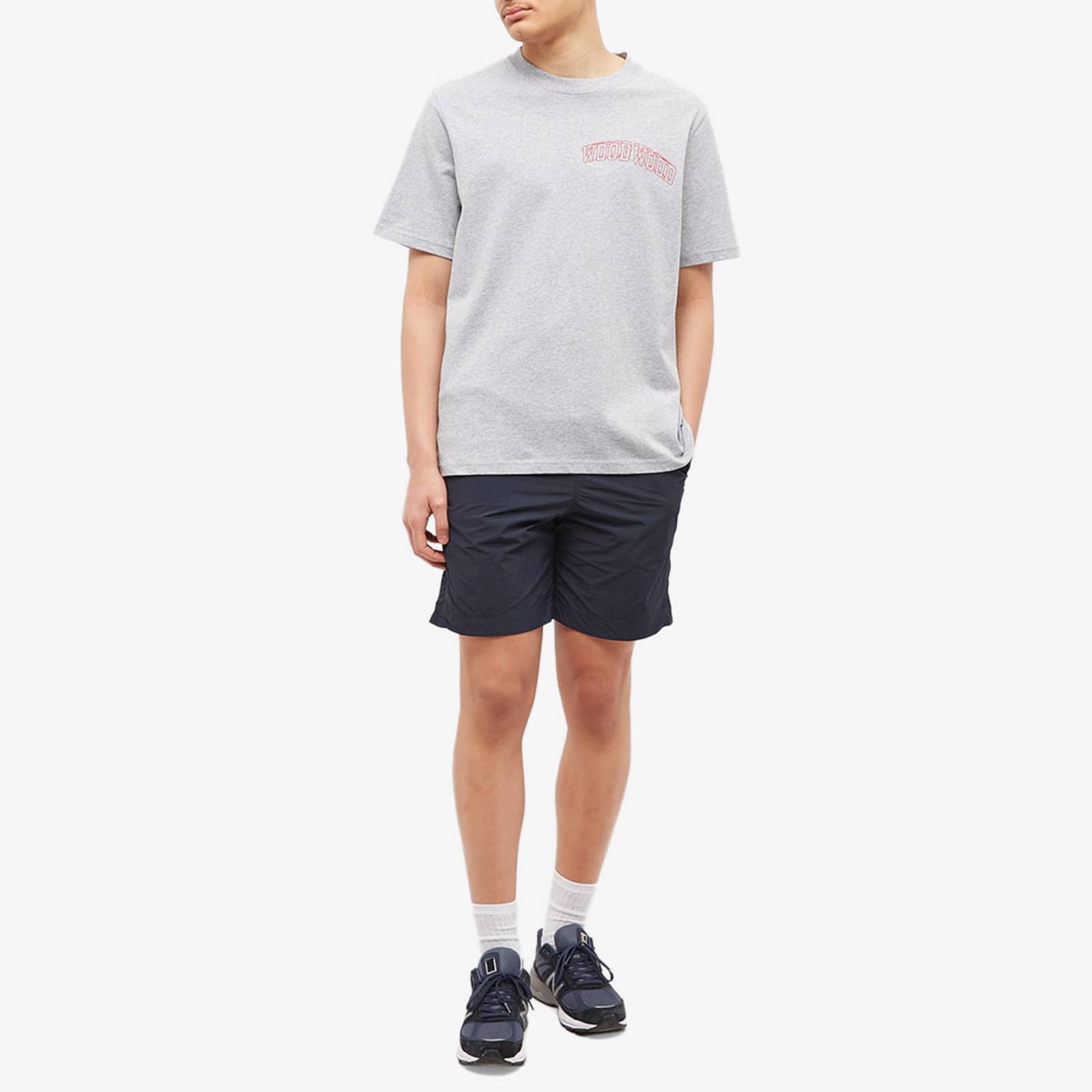 Wood Wood Ollie Nylon Shorts Navy END.