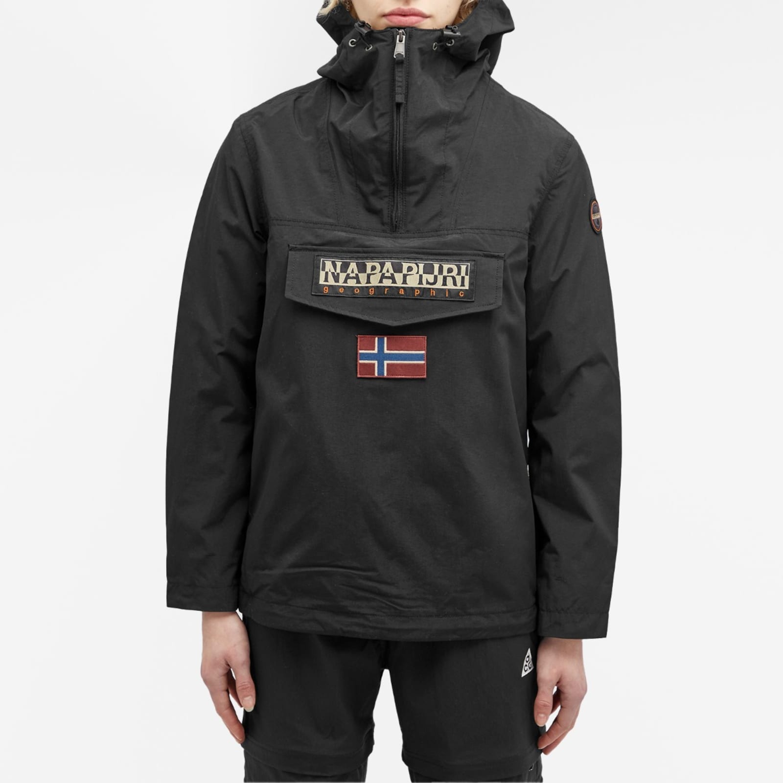 Napapijri Rainforest Nylon Windbreaker Jacket Black | END. (GB)