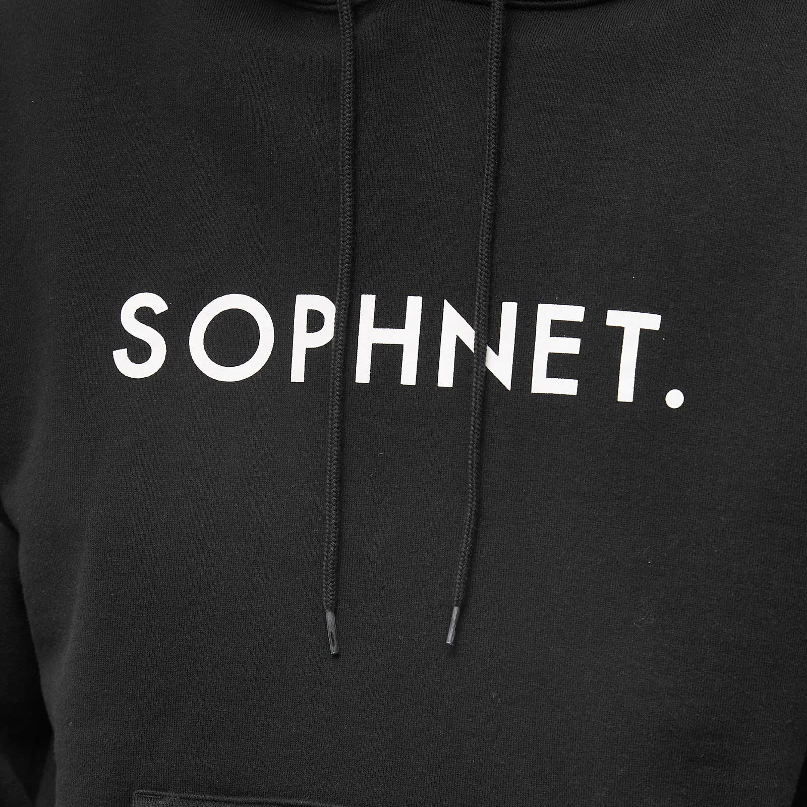 SOPHNET. Logo Popover Hoodie - Black