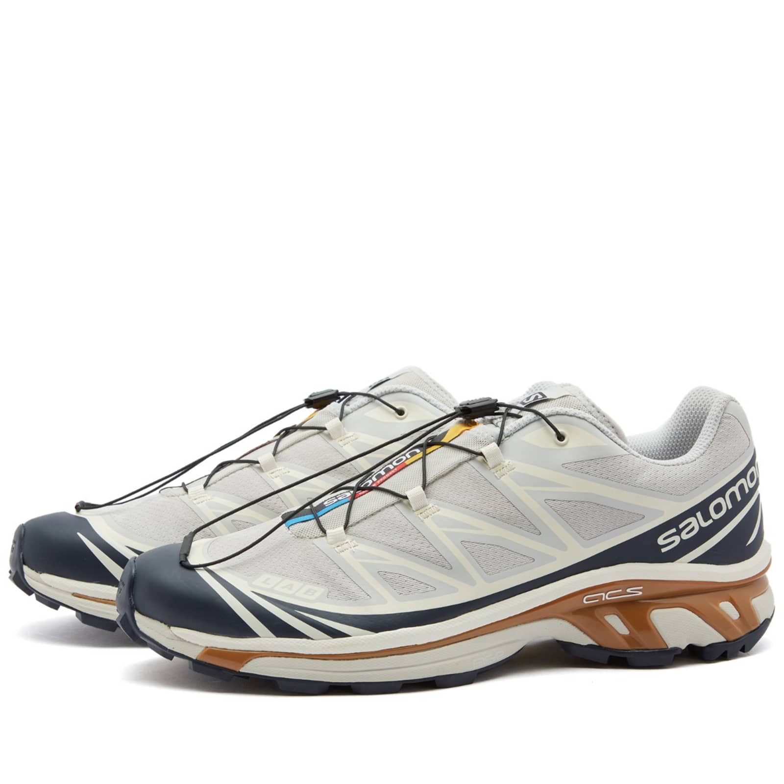 Salomon XT-6 Lunar Rock, Dark Sapphire & Rubber | END.