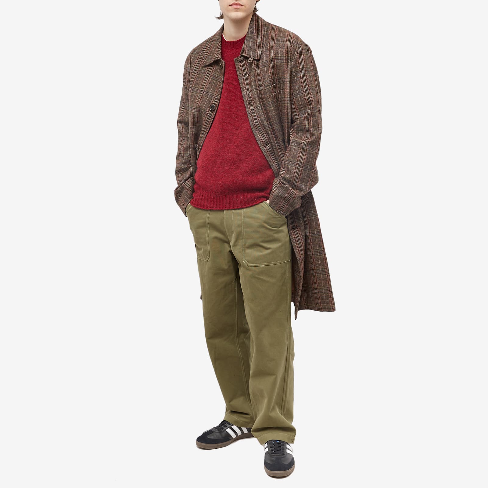 Jamieson's of Shetland Crew Knit - Cardinal