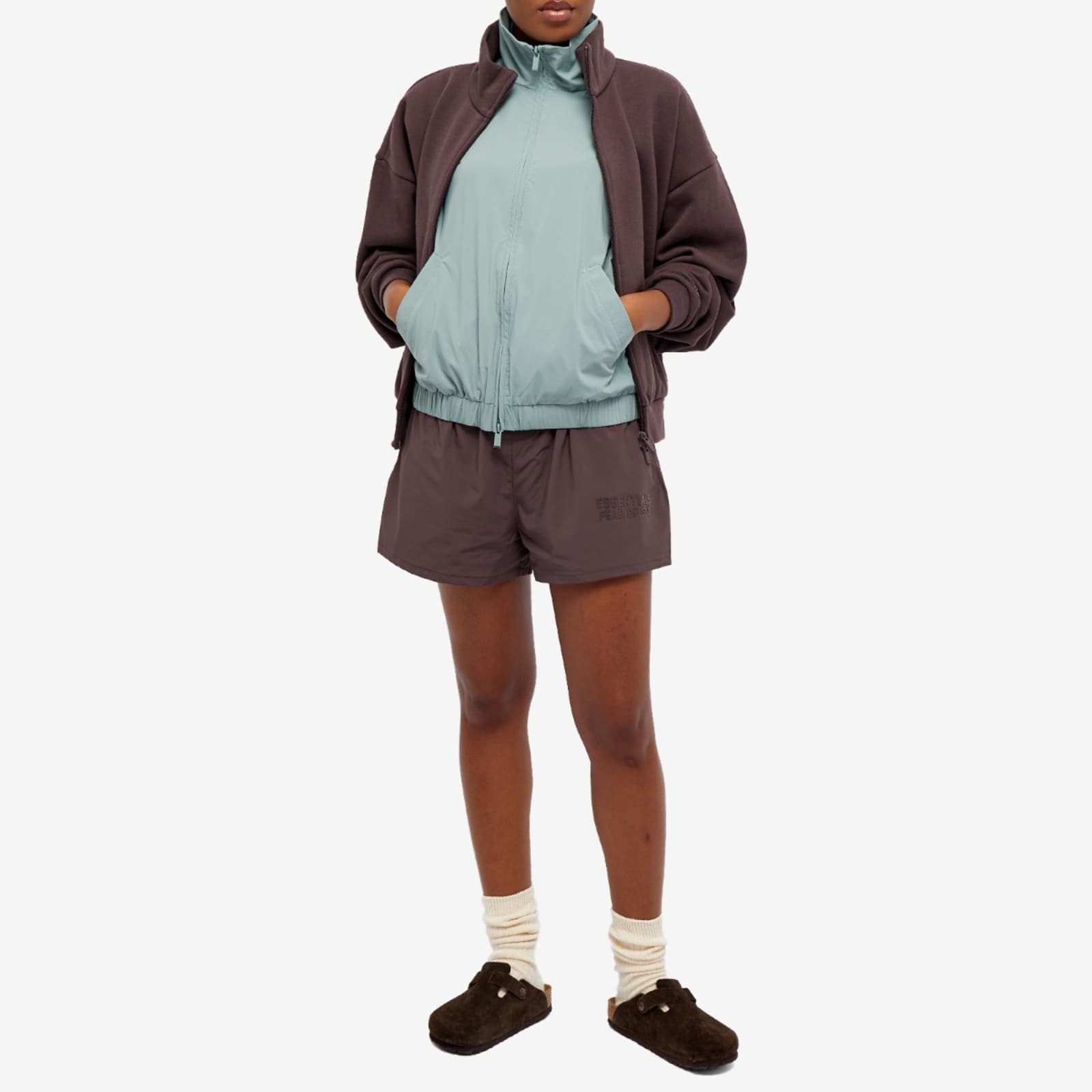 Fear of God Essentials Running Shorts Plum END. (US)