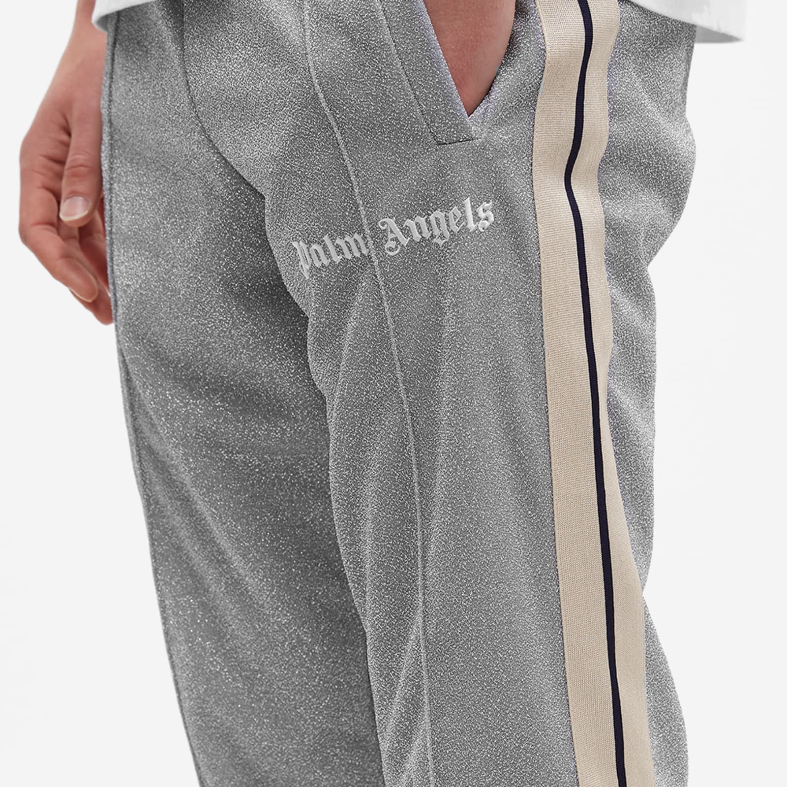 Palm Angels Lurex Track Pant Grey END.