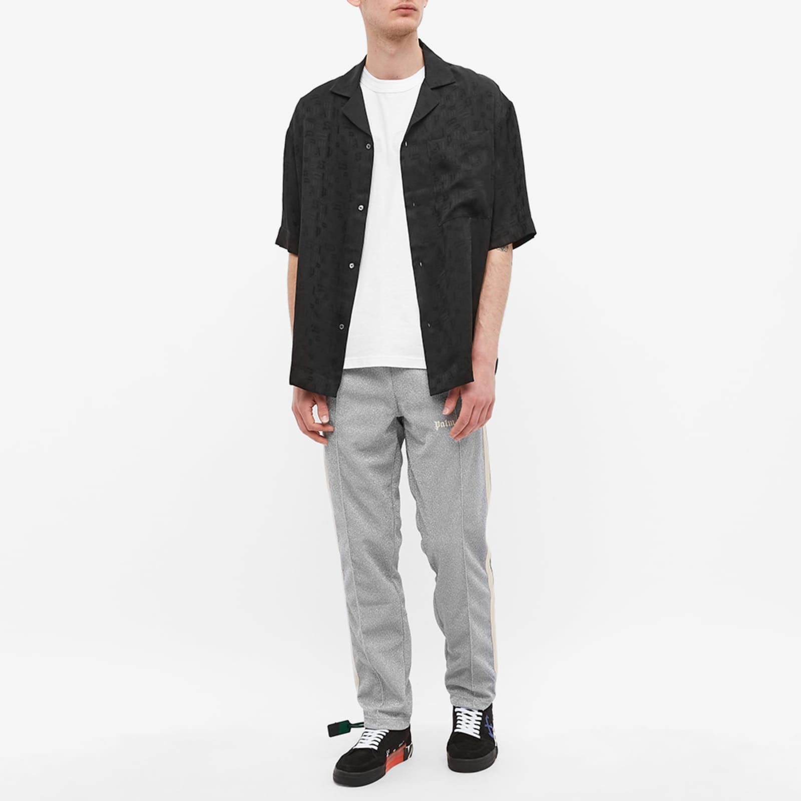 Palm Angels Lurex Track Pant Grey END.