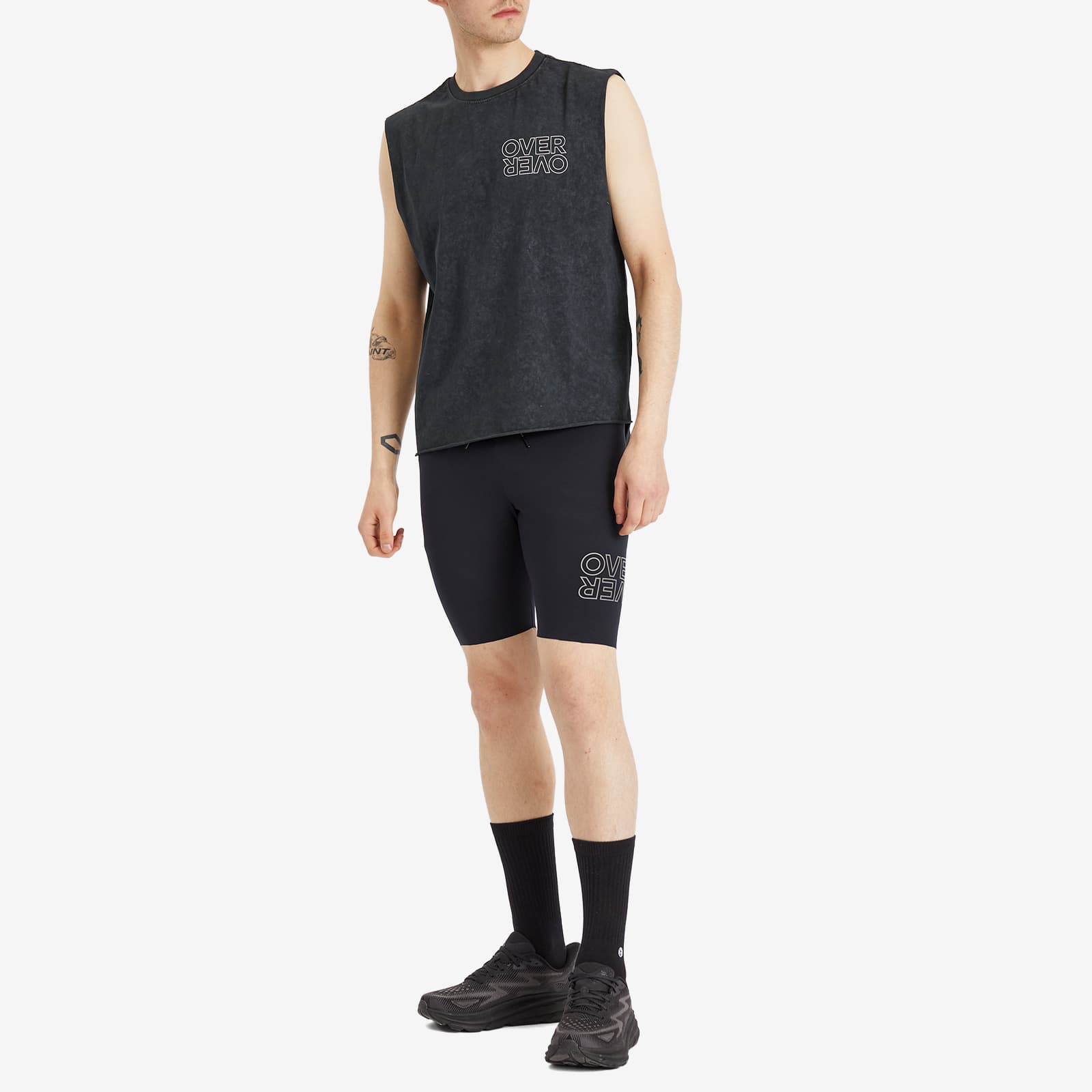 Over Over Half Tight Short - Black