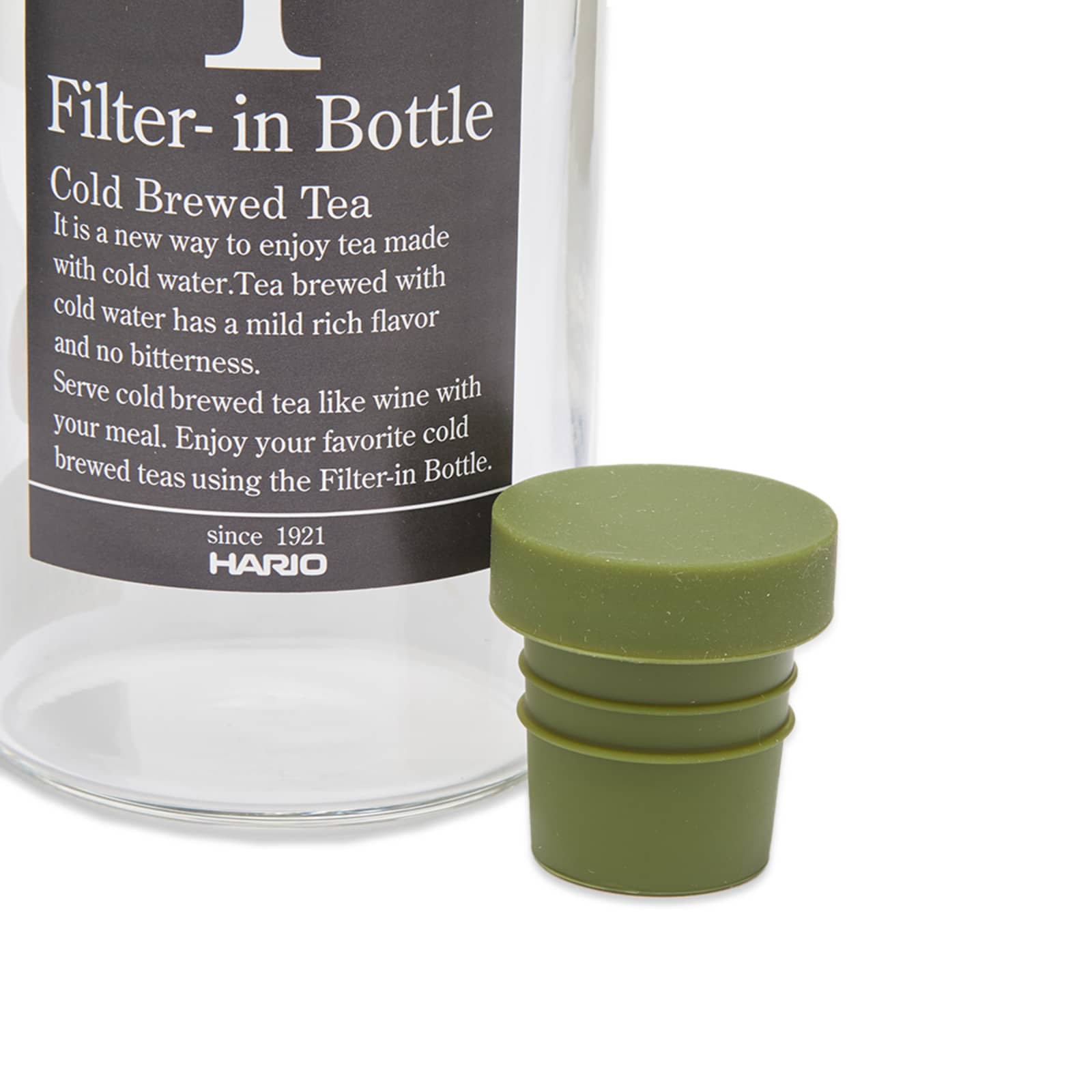 Hario Cold Brew Tea Filter Bottle Olive 300Ml END. (AU)