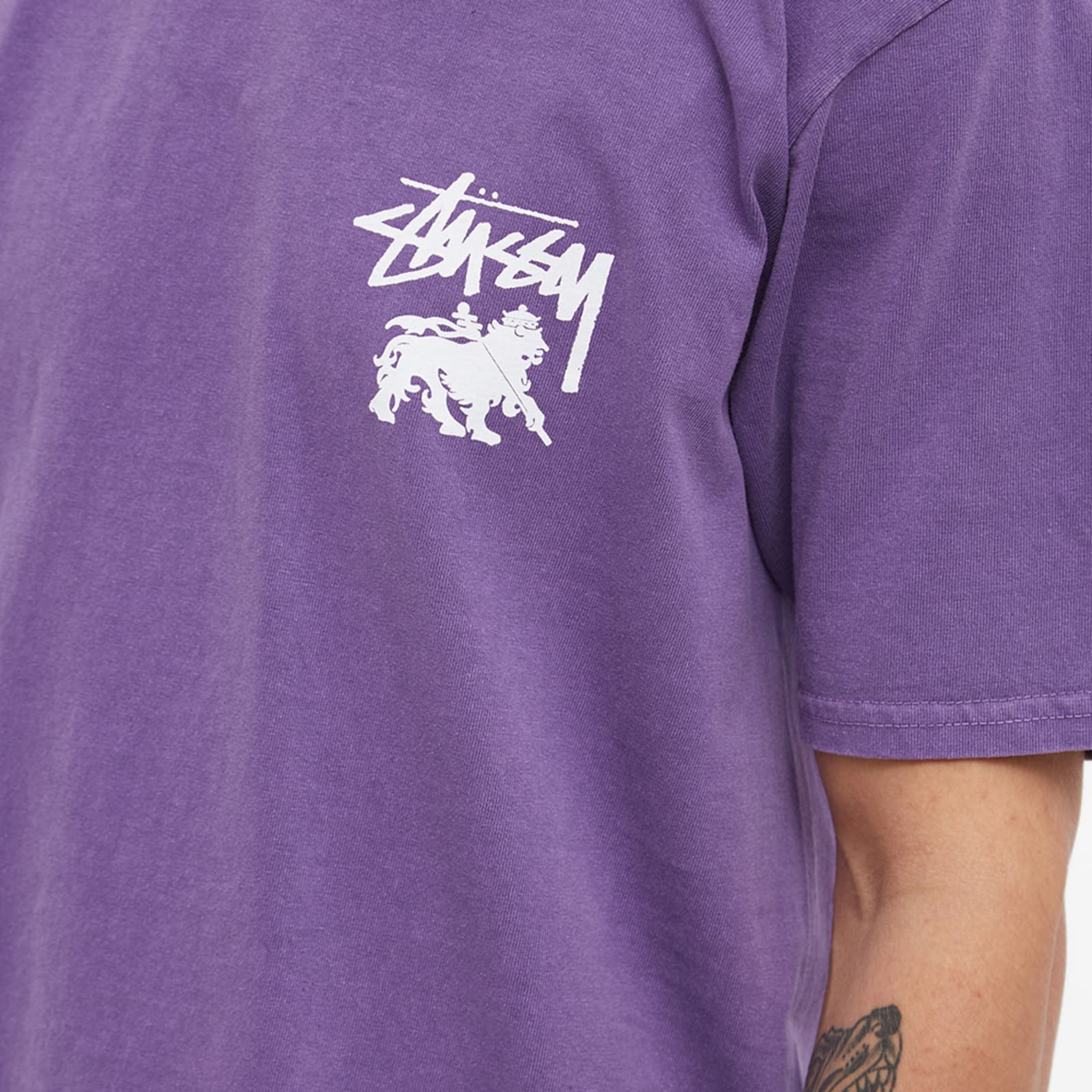 Purple Stussy T Shirt Stussy Ball Heavyweight T-Shirt Purple Glue 