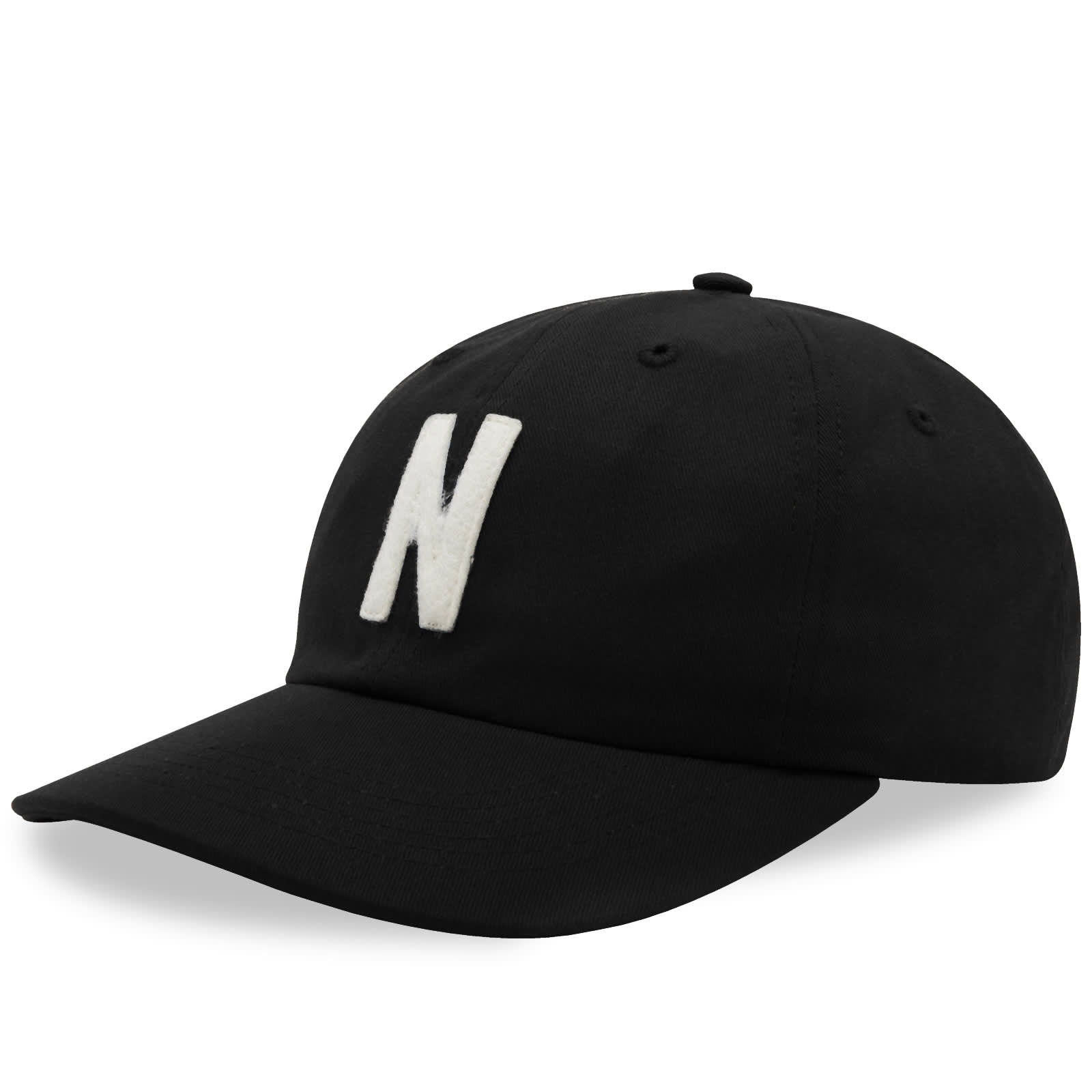Norse Projects Felt N Twill Sports Cap Black END. (GB)
