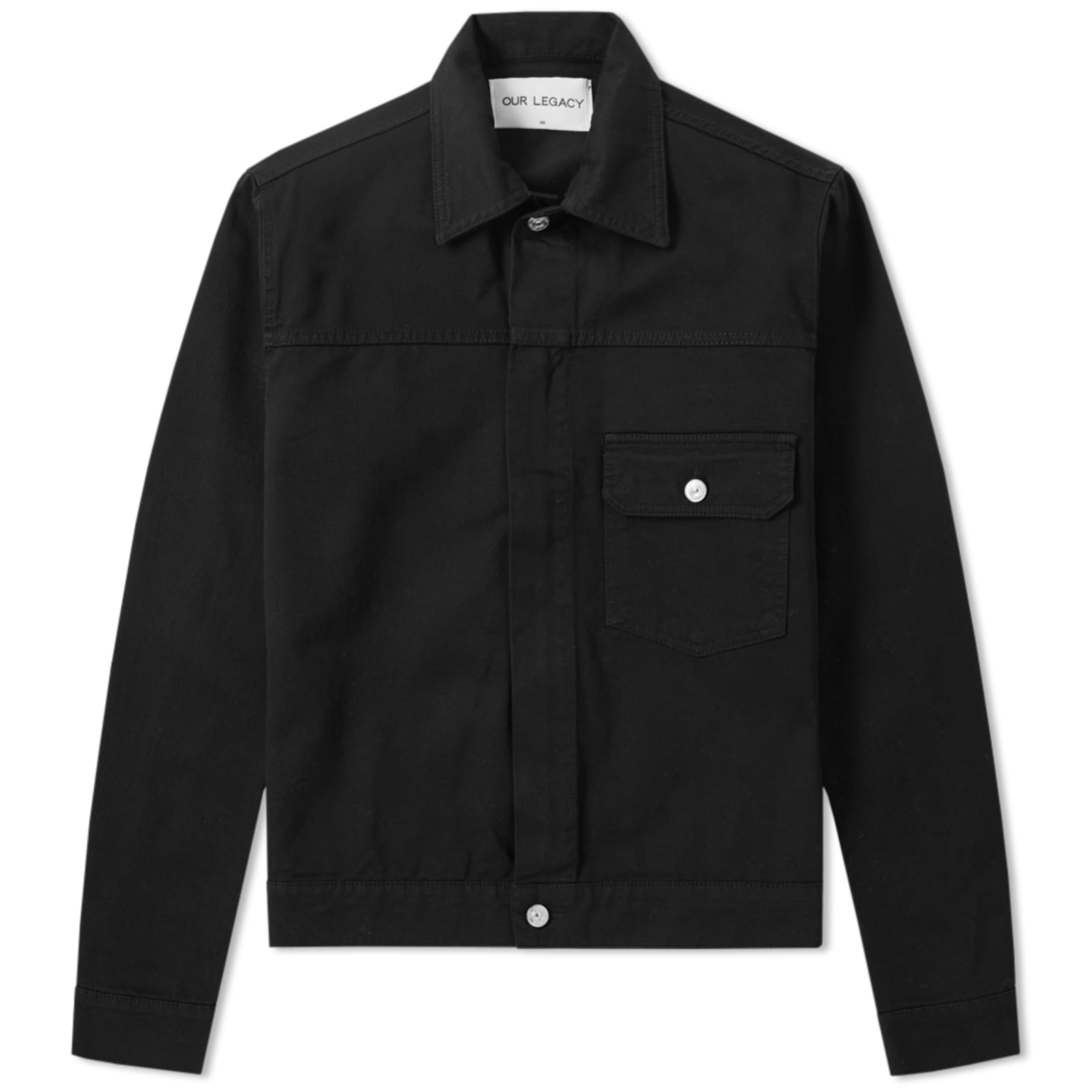 Our Legacy Hidden Zip Jean Jacket Black Twill END. (UK)
