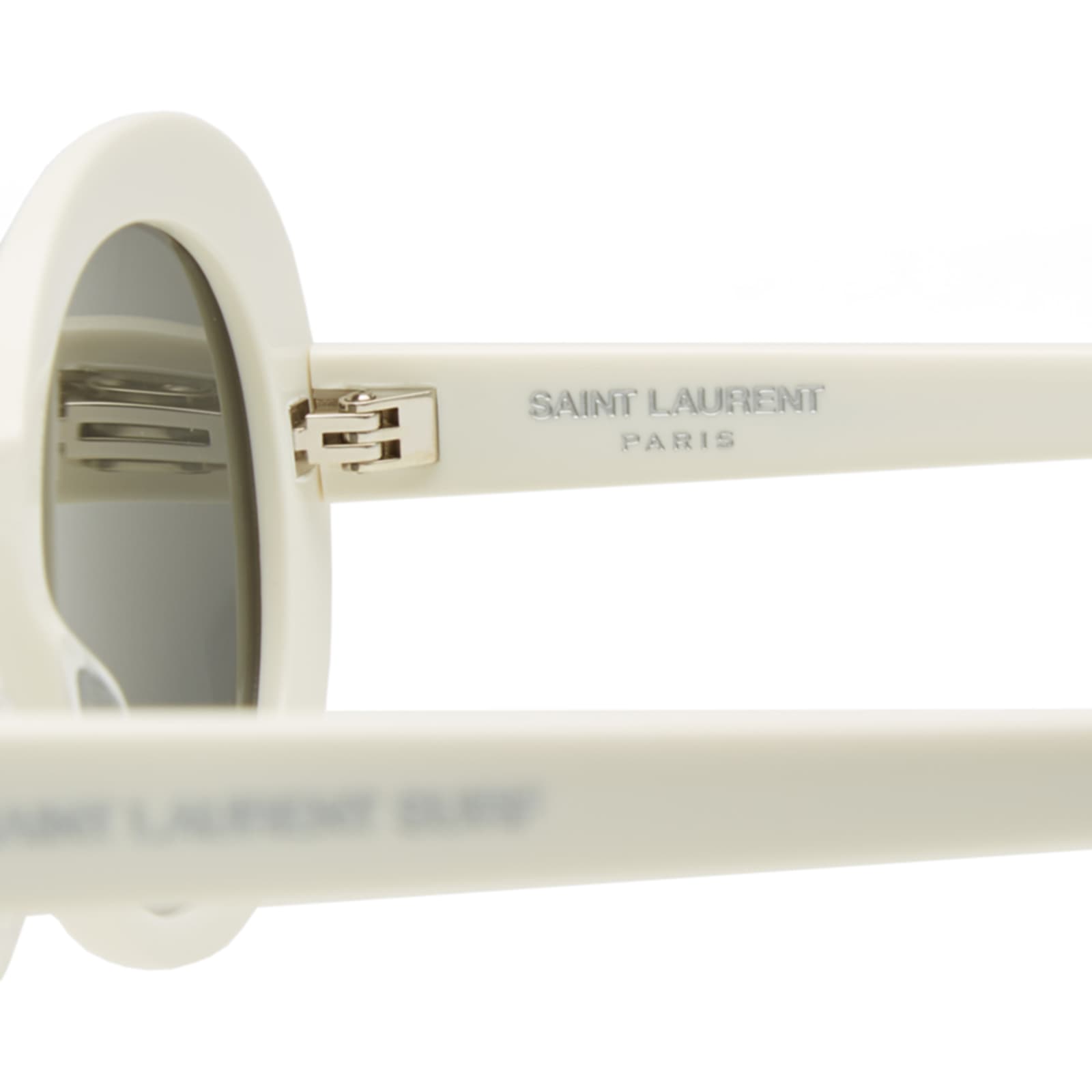 Saint Laurent SL 98 California Sunglasses - Ivory & Smoke