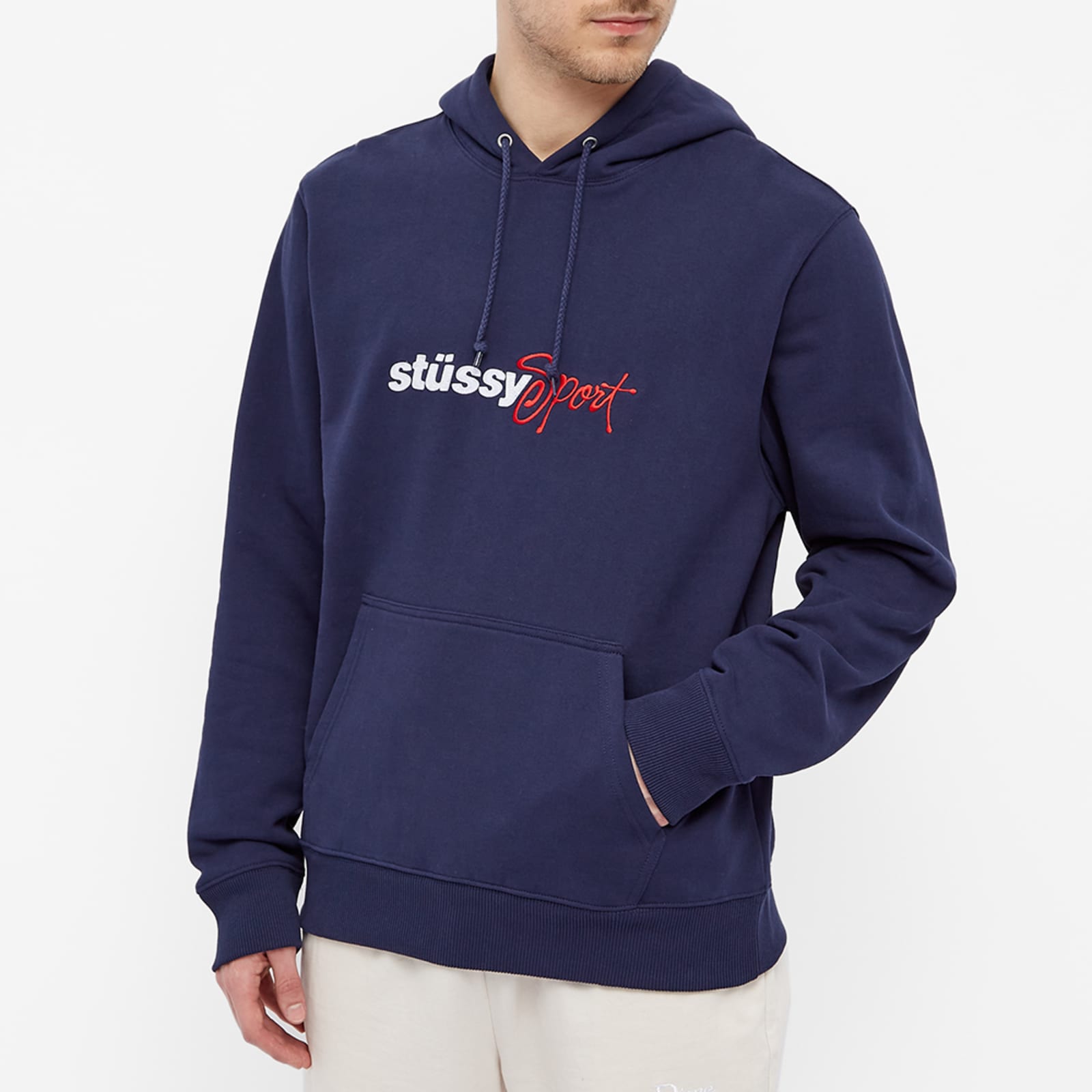 Stussy Sport Applique Hoodie - Navy