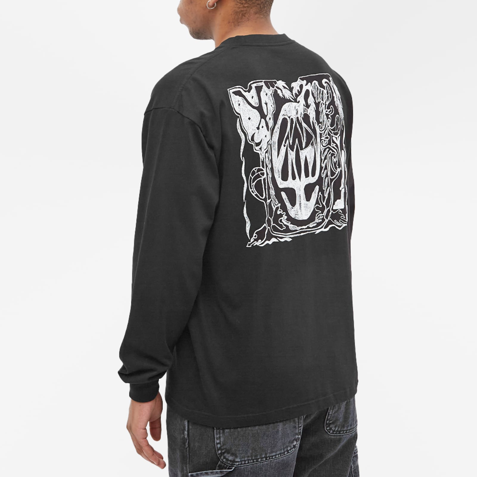 Polar Skate Co. Long Sleeve Jungle T-Shirt - Black