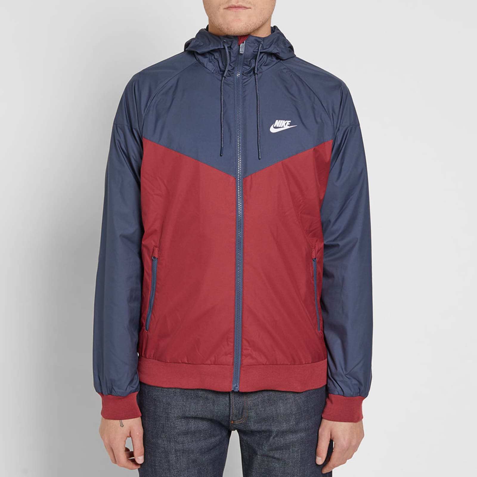 Nike Windrunner Jacket Team Red & Thunder Blue END.