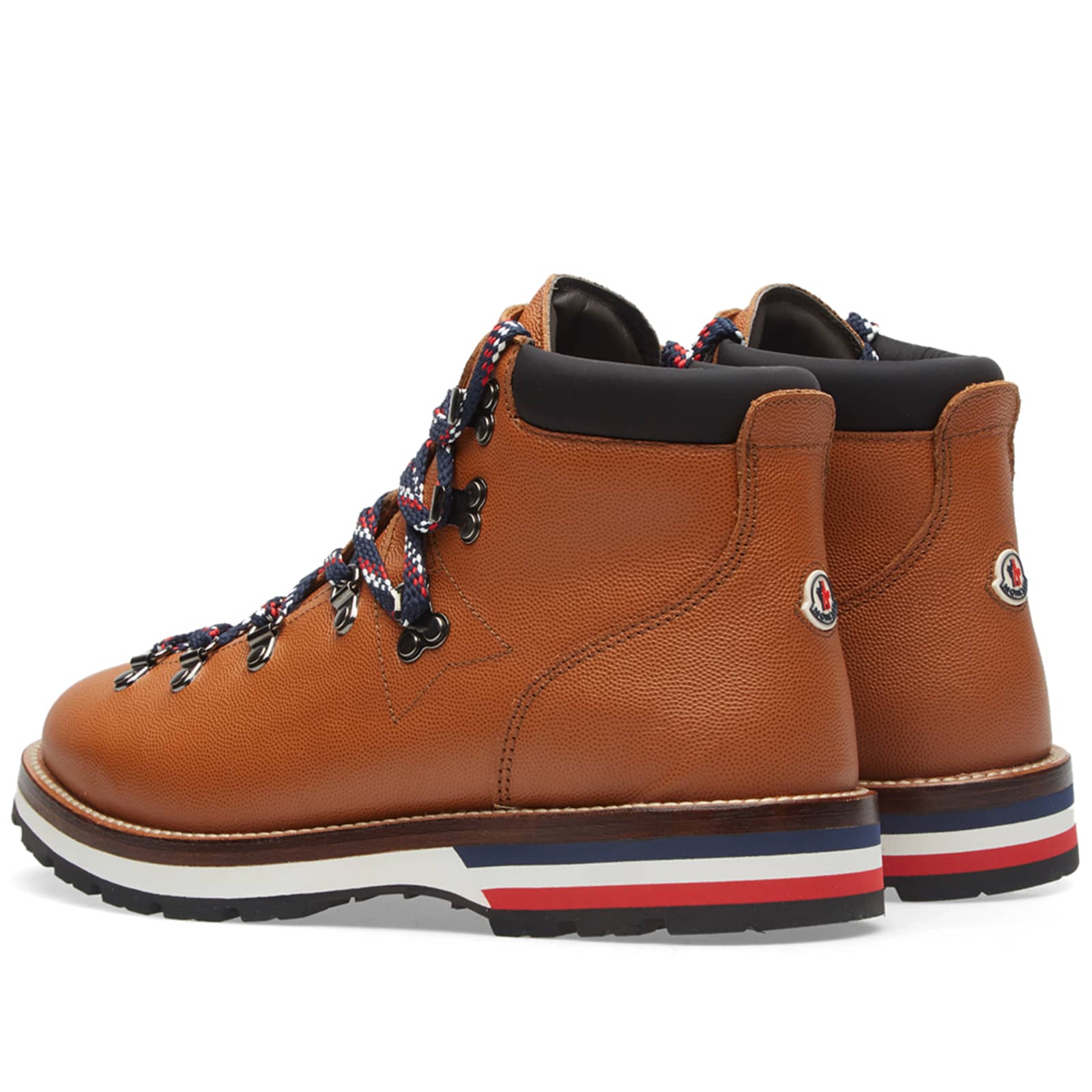 Moncler Peak Leather Hiking Boot Brown END.